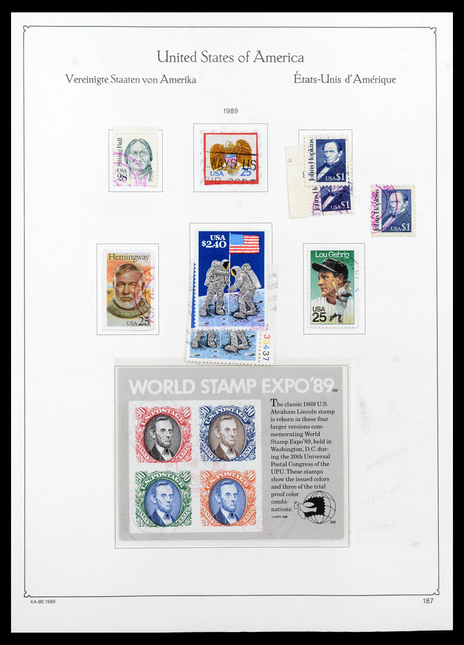 39444 0197 - Postzegelverzameling 39444 USA 1861-2008.