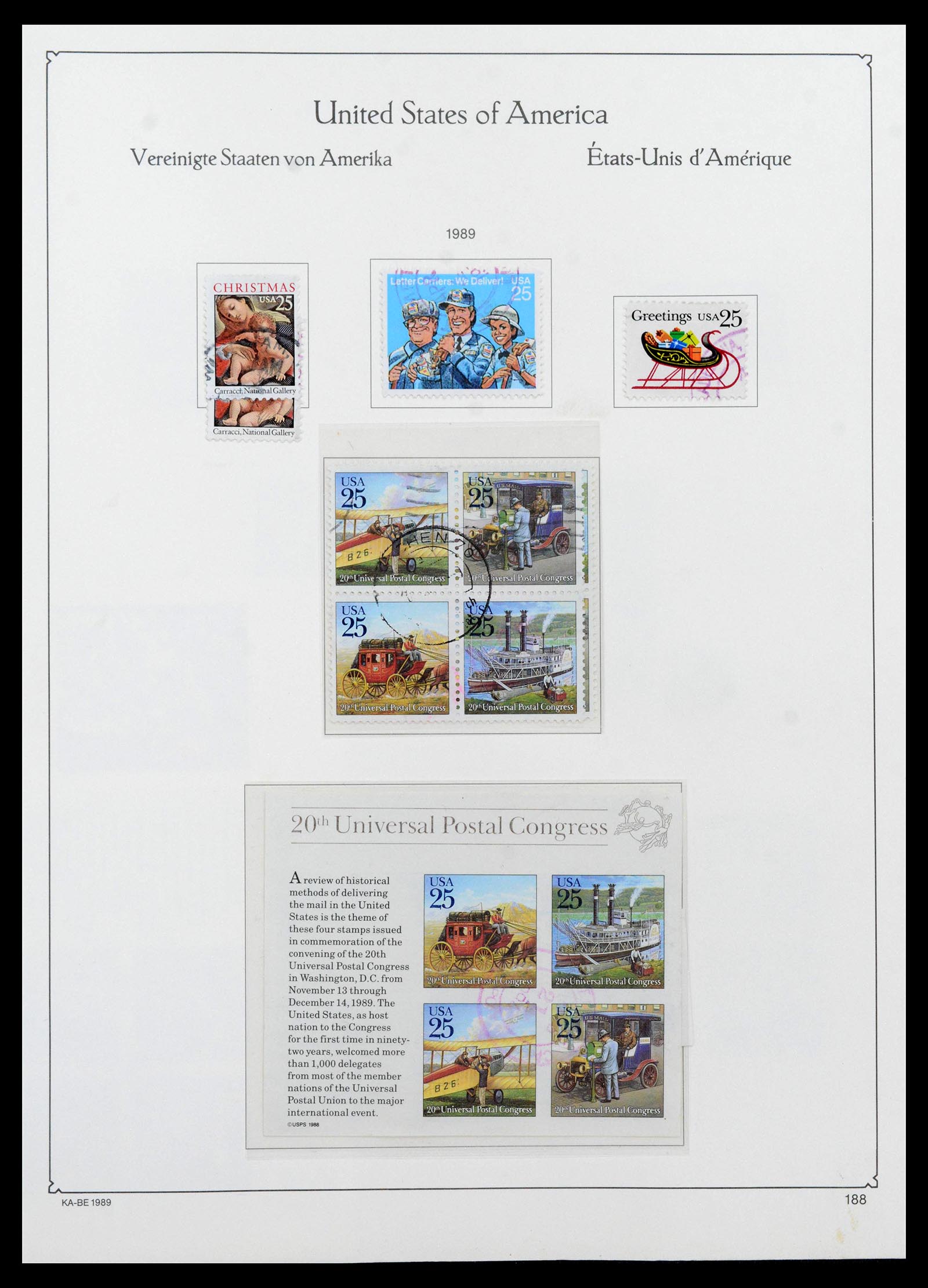 39444 0198 - Postzegelverzameling 39444 USA 1861-2008.