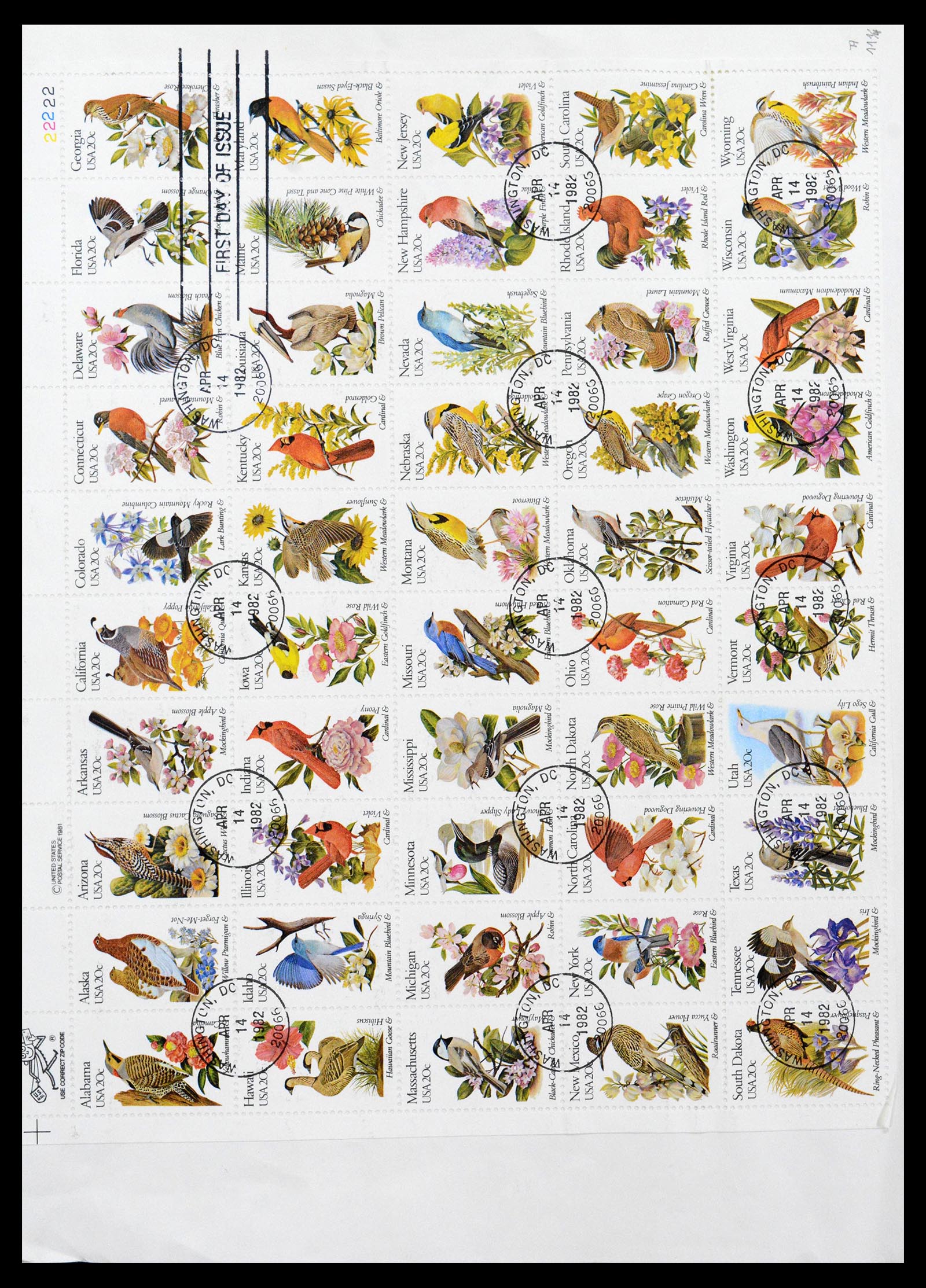 39444 0200 - Postzegelverzameling 39444 USA 1861-2008.