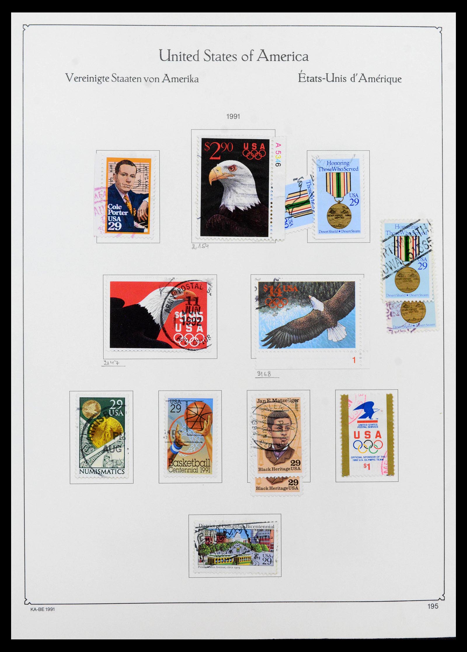 39444 0208 - Postzegelverzameling 39444 USA 1861-2008.