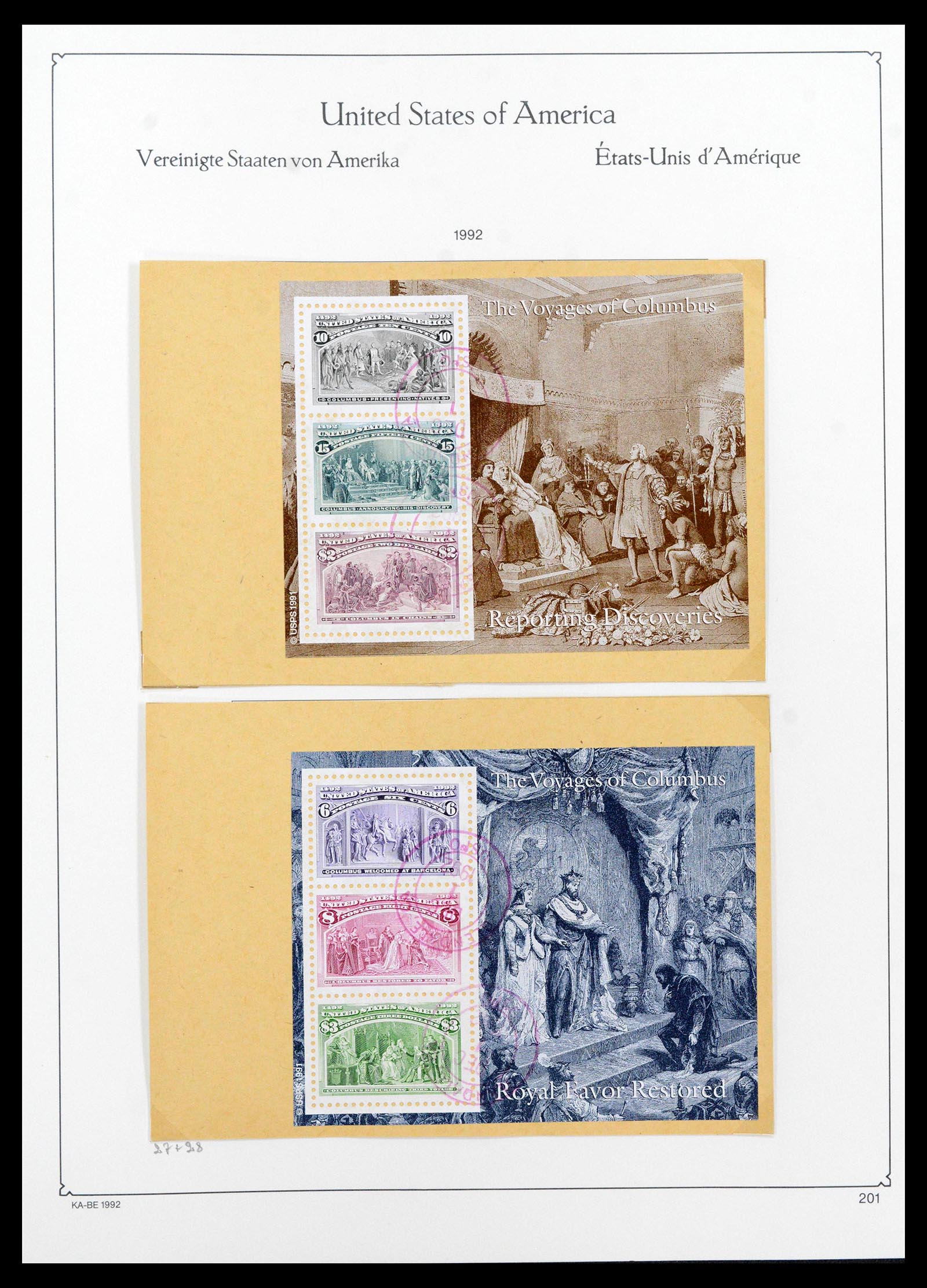 39444 0215 - Postzegelverzameling 39444 USA 1861-2008.