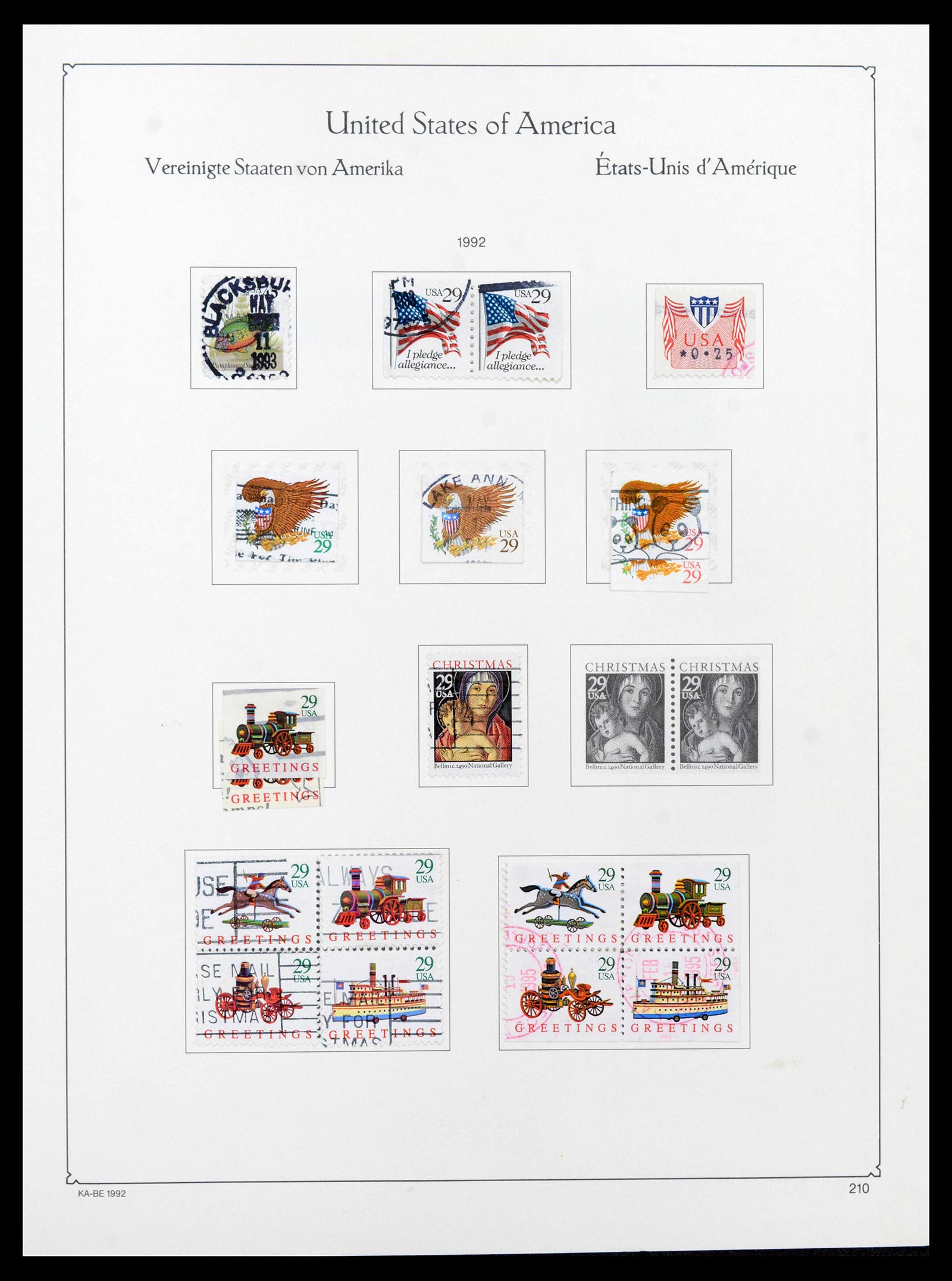 39444 0224 - Postzegelverzameling 39444 USA 1861-2008.