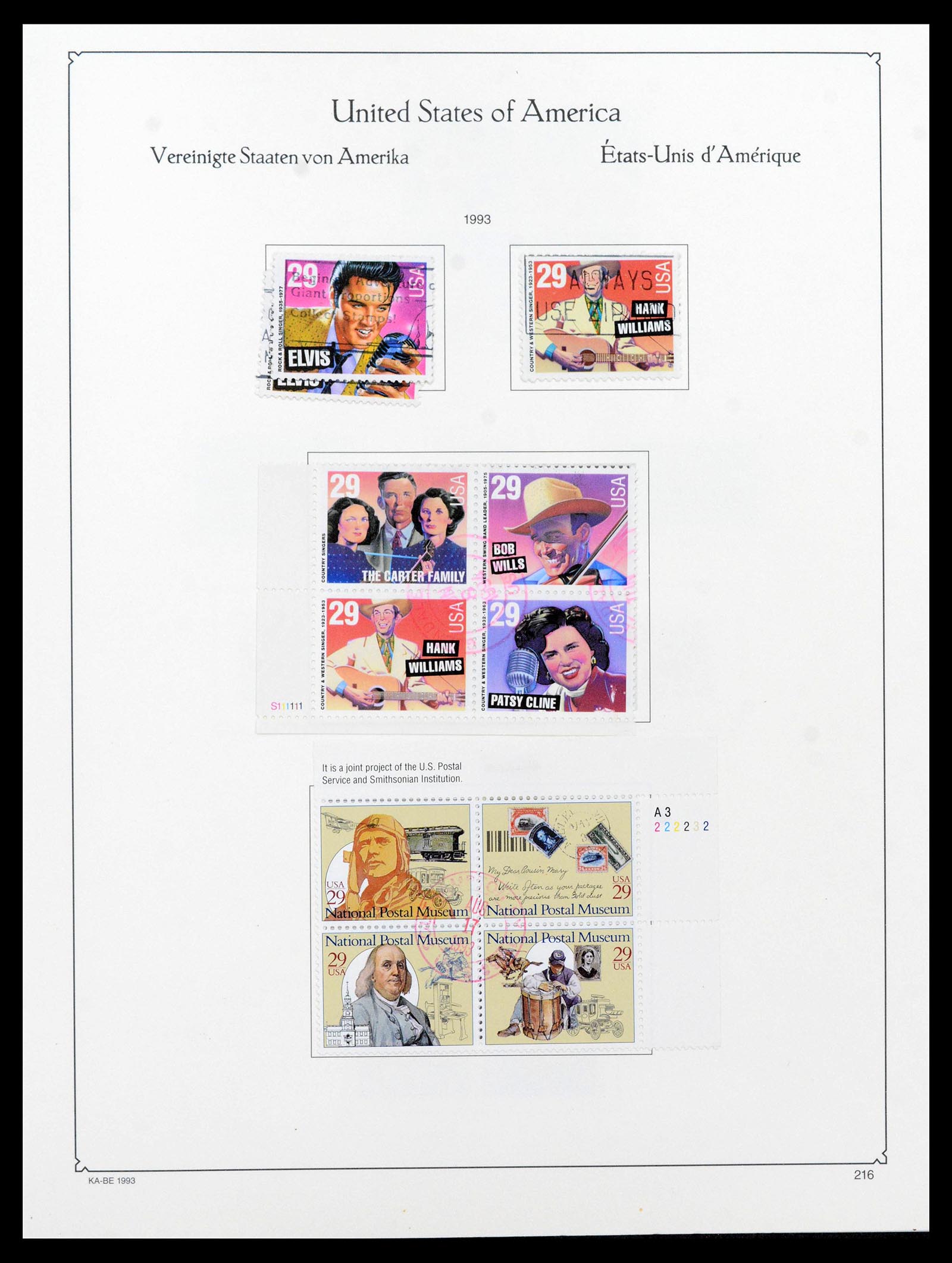 39444 0230 - Postzegelverzameling 39444 USA 1861-2008.