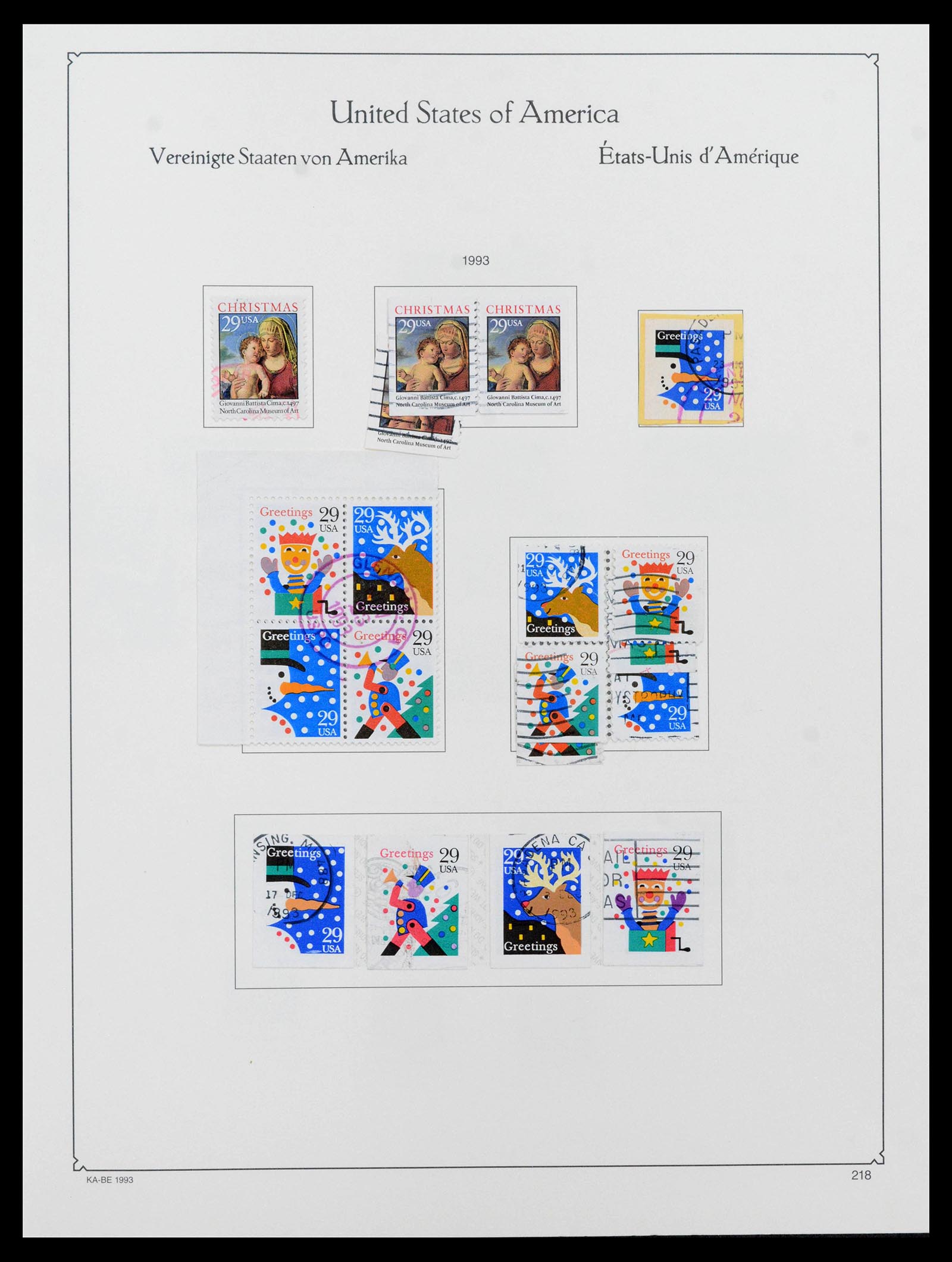39444 0232 - Postzegelverzameling 39444 USA 1861-2008.