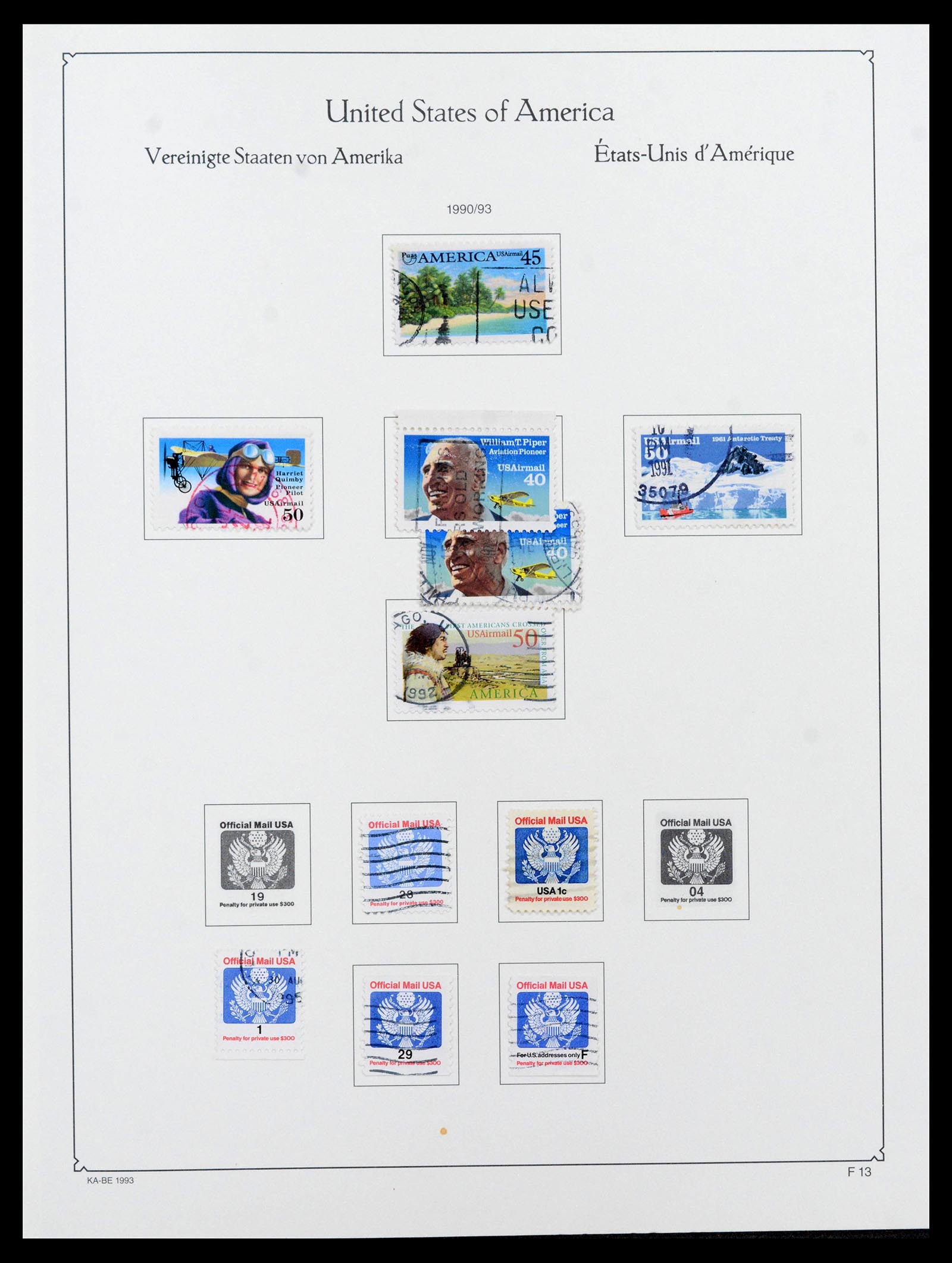 39444 0233 - Postzegelverzameling 39444 USA 1861-2008.