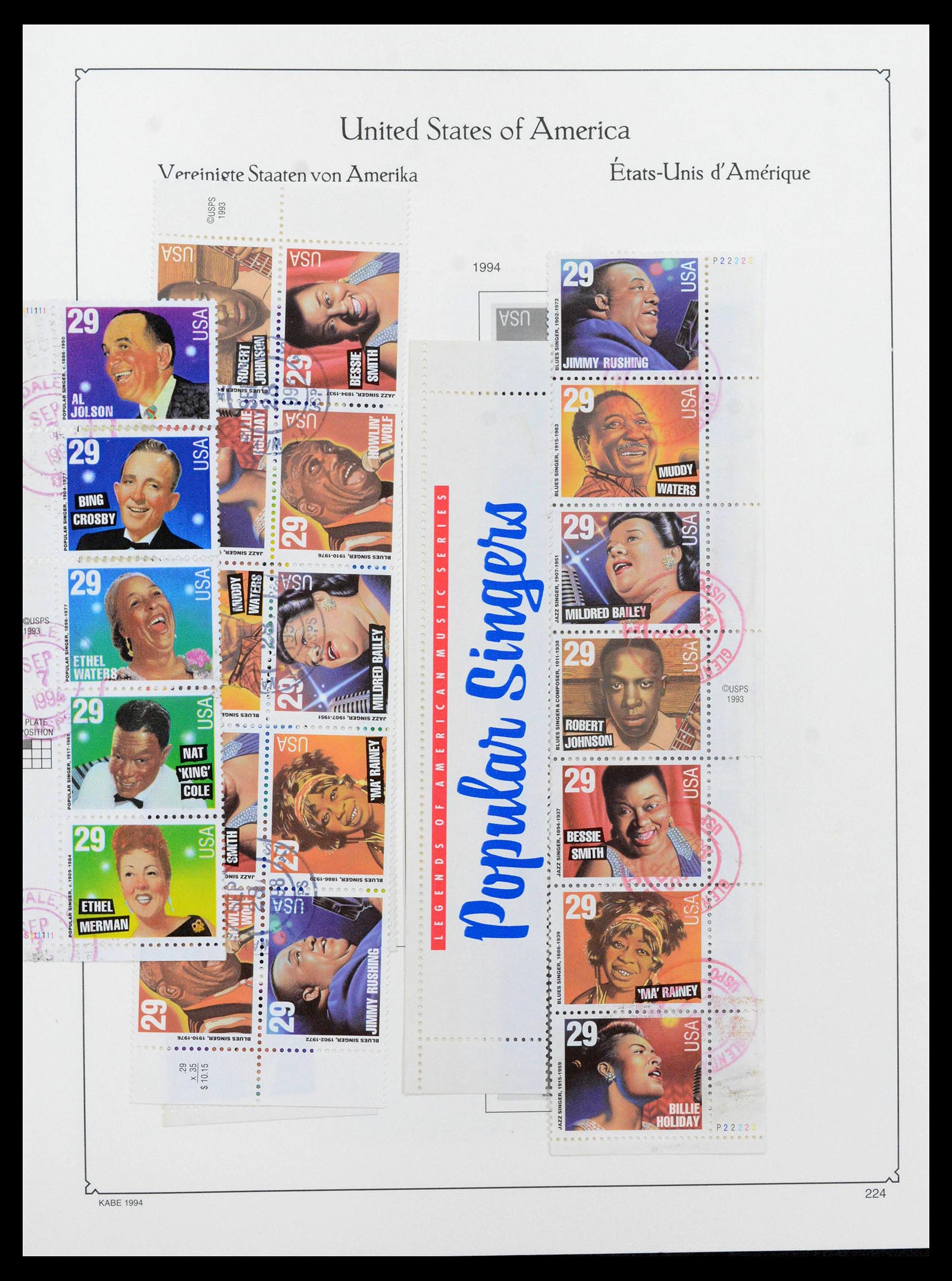 39444 0241 - Postzegelverzameling 39444 USA 1861-2008.