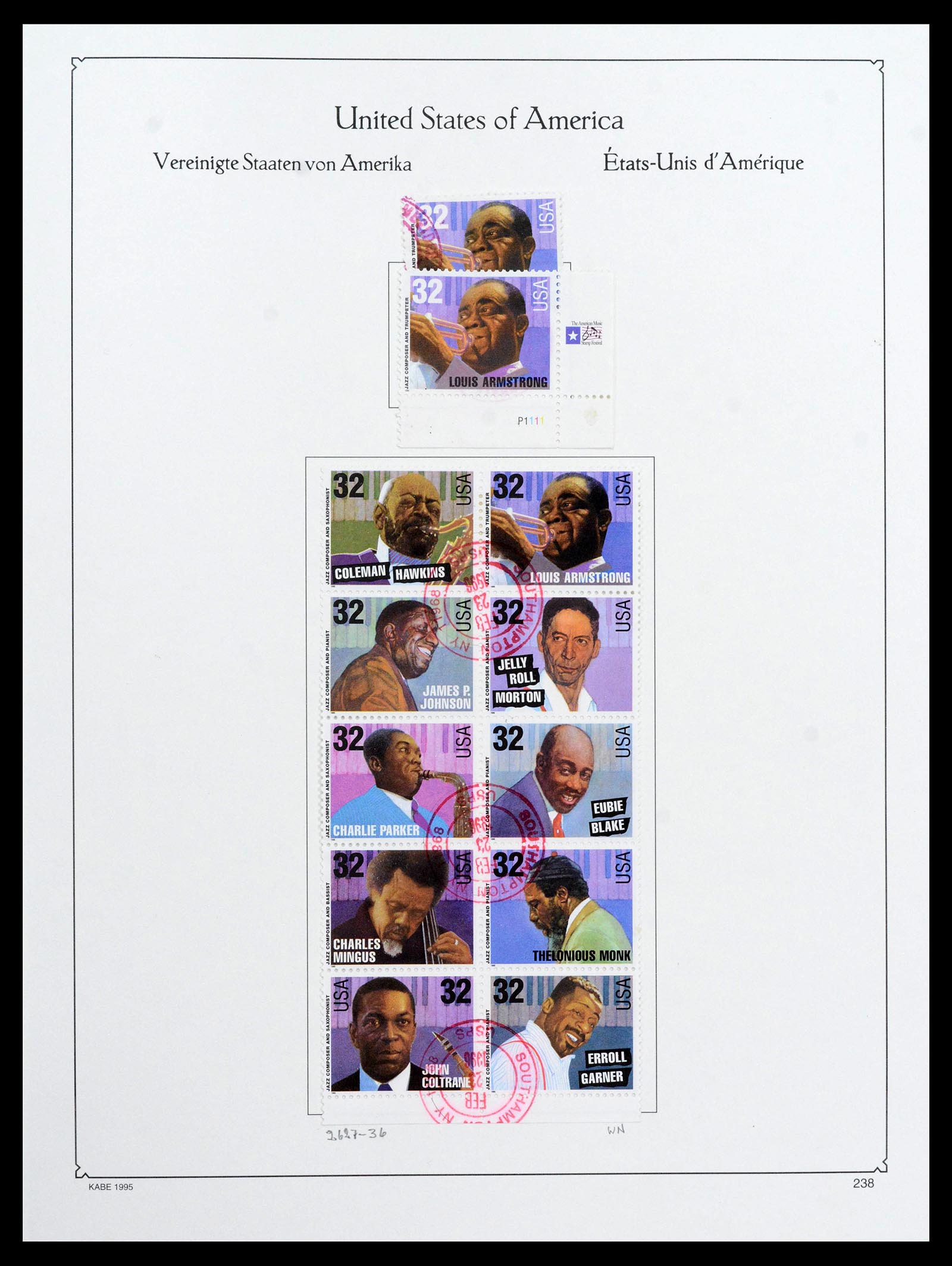 39444 0258 - Postzegelverzameling 39444 USA 1861-2008.