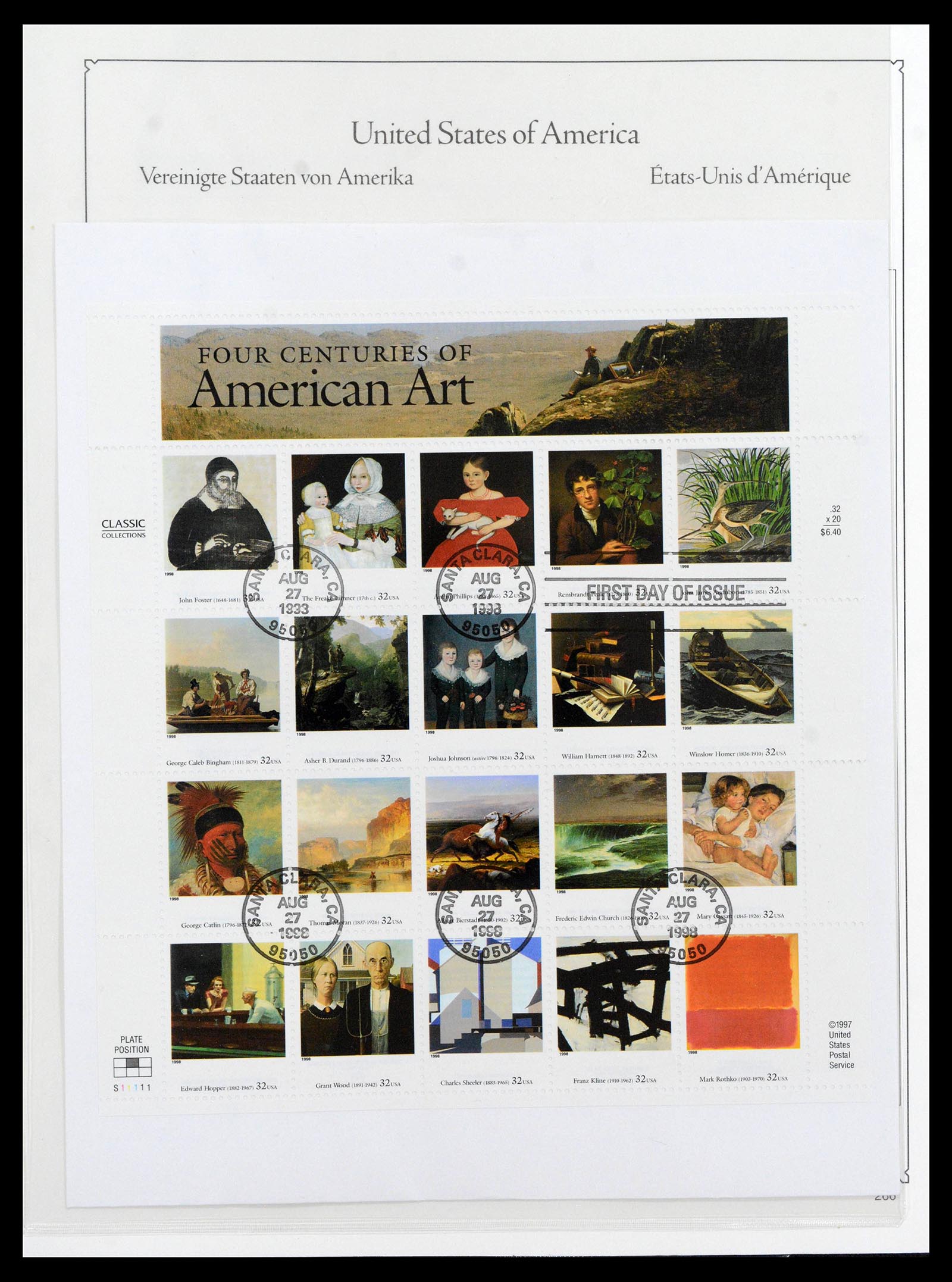 39444 0294 - Postzegelverzameling 39444 USA 1861-2008.