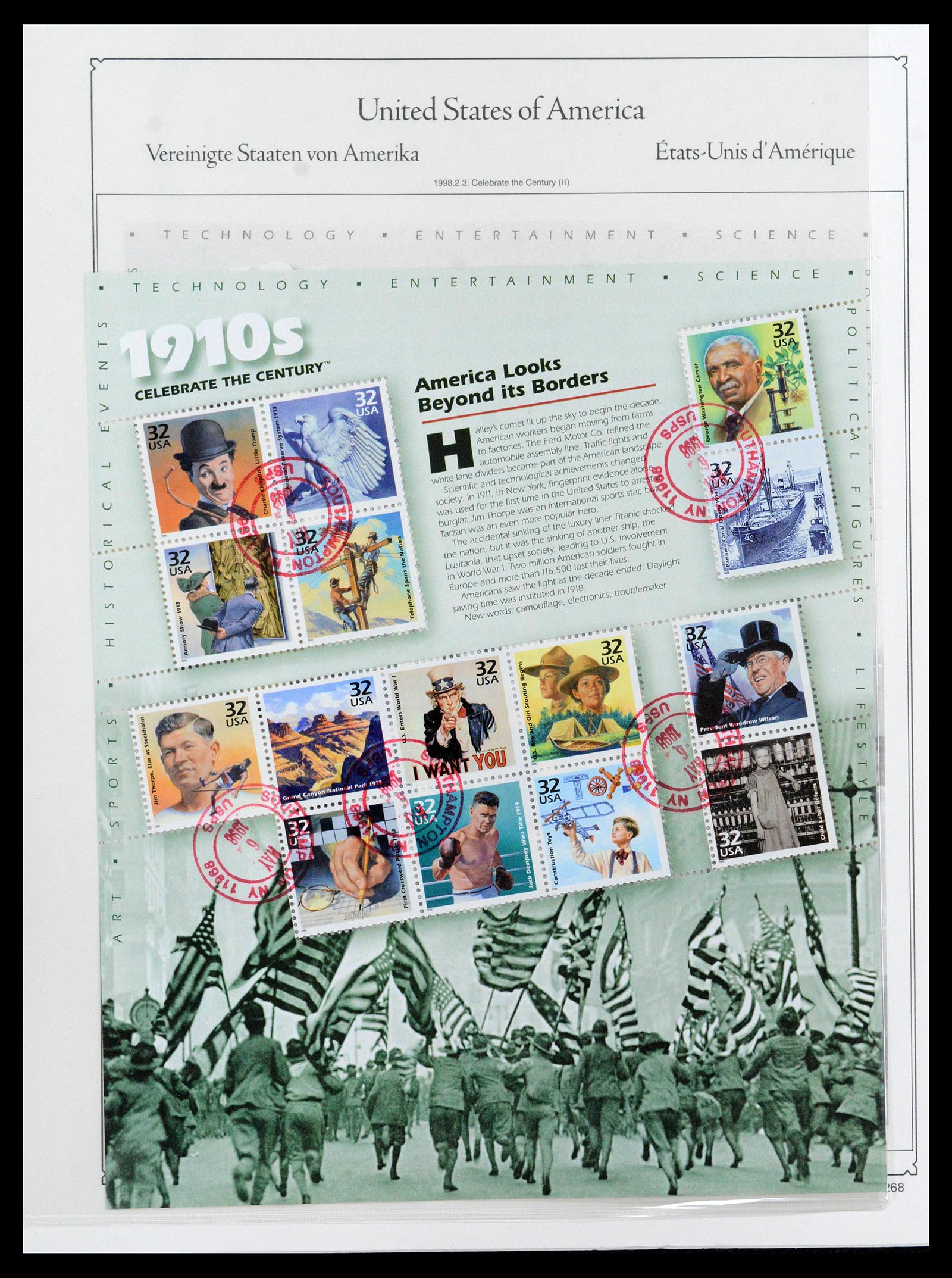 39444 0296 - Postzegelverzameling 39444 USA 1861-2008.