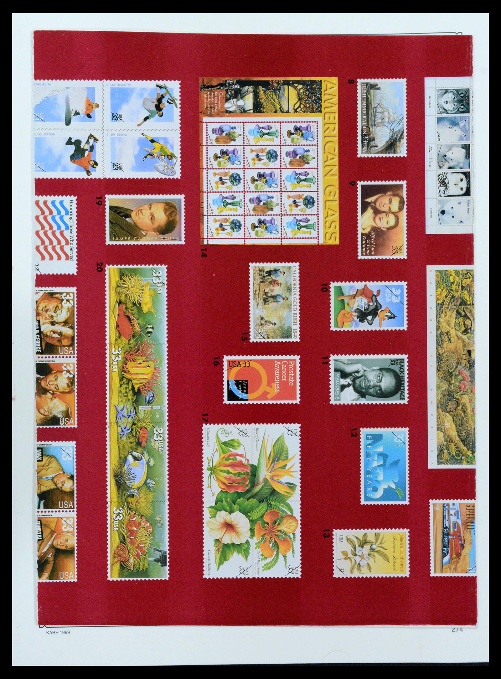 39444 0302 - Postzegelverzameling 39444 USA 1861-2008.
