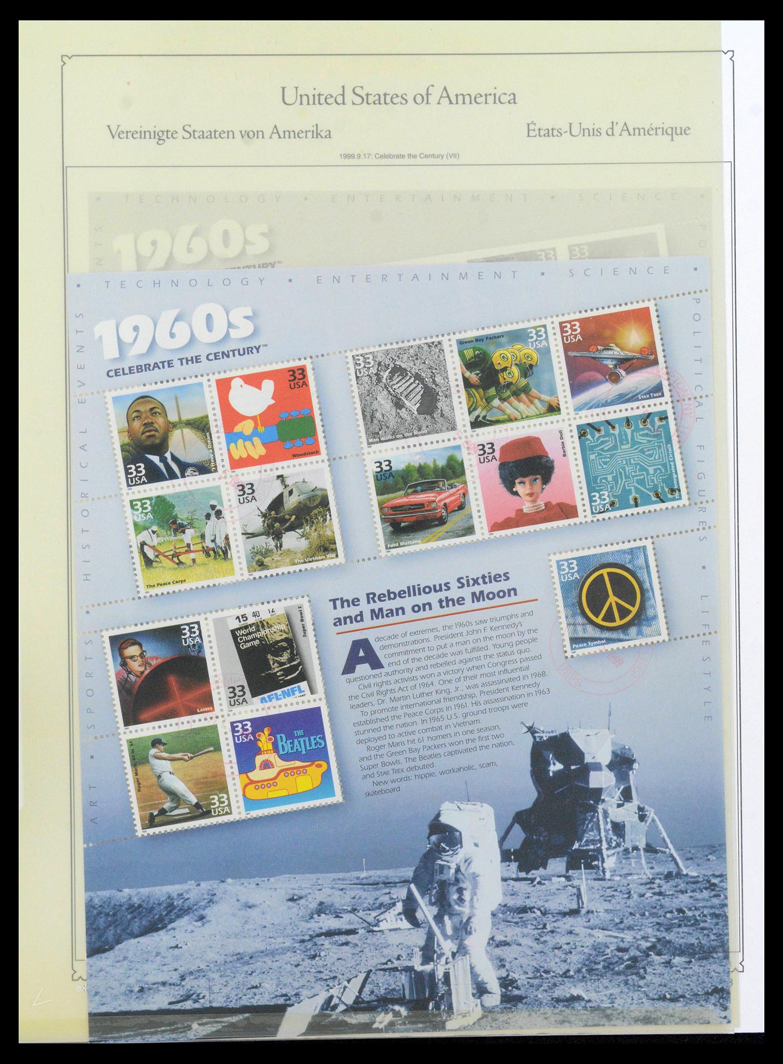 39444 0311 - Postzegelverzameling 39444 USA 1861-2008.
