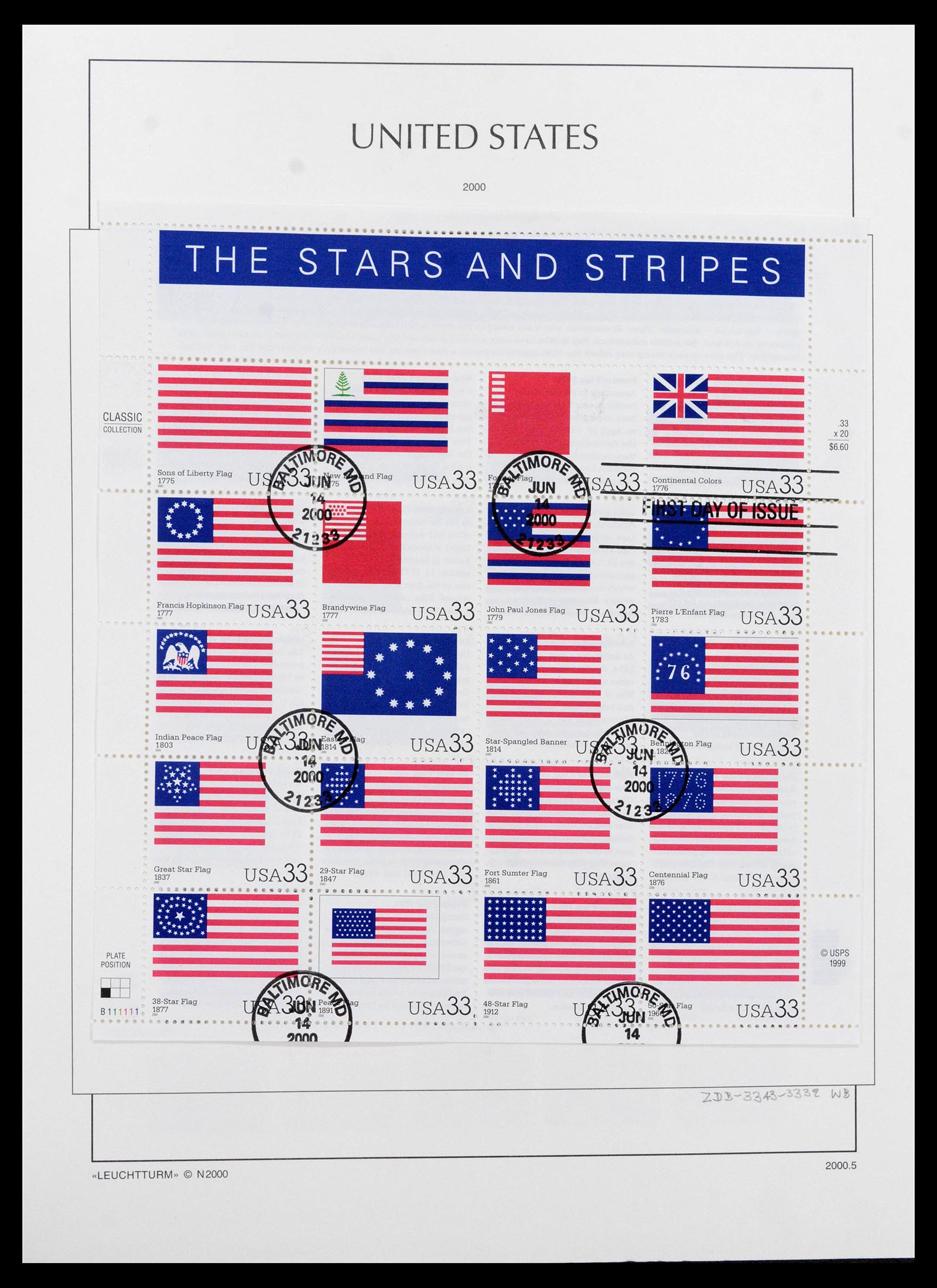 39444 0322 - Postzegelverzameling 39444 USA 1861-2008.