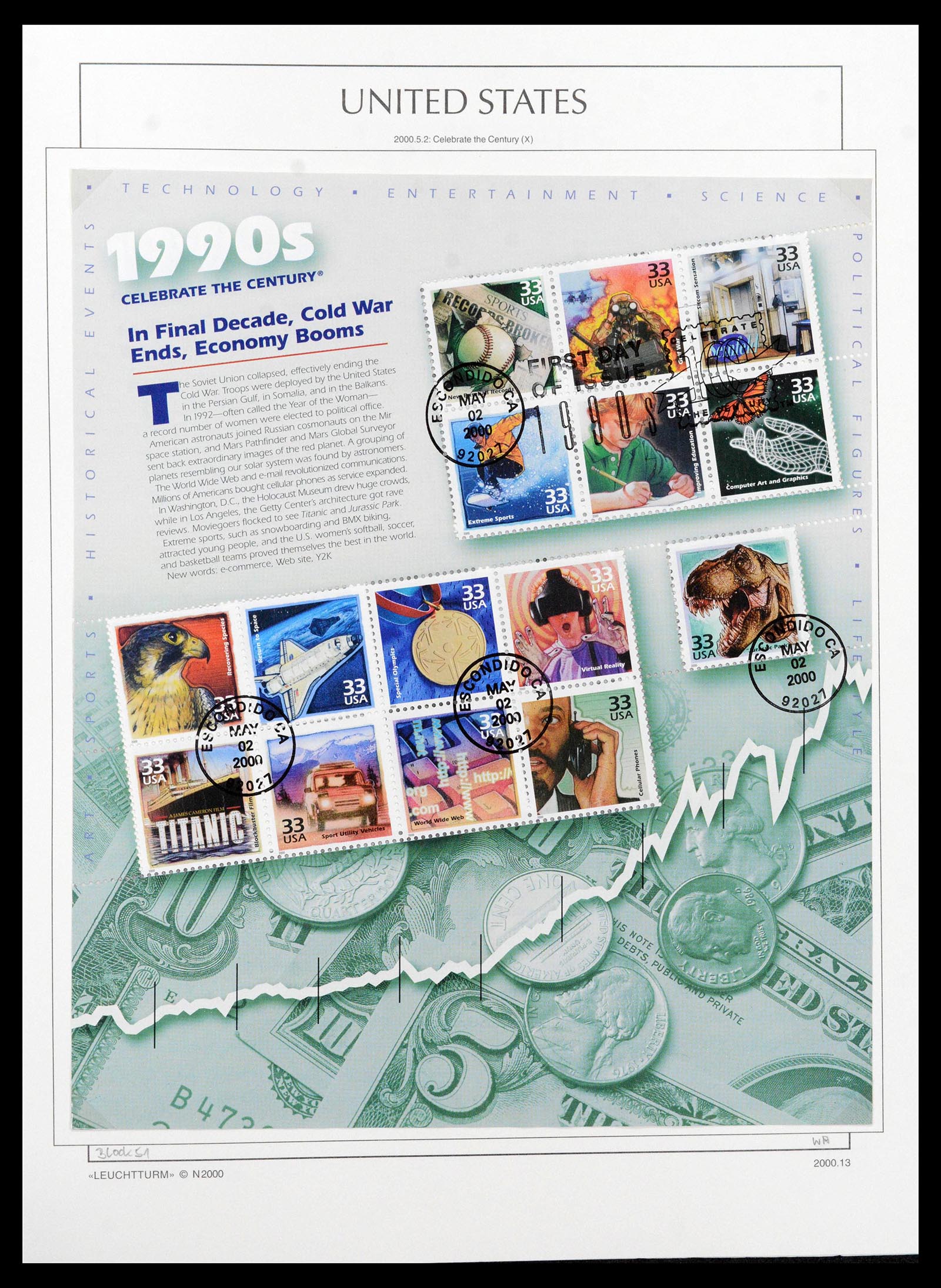 39444 0330 - Postzegelverzameling 39444 USA 1861-2008.