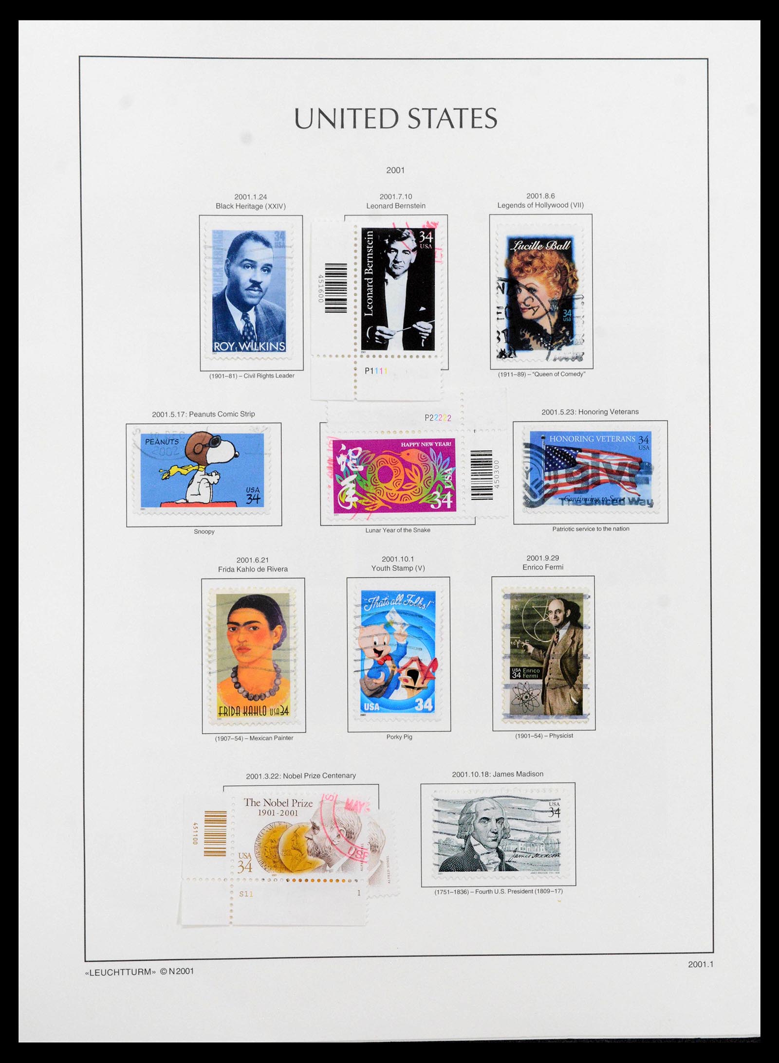 39444 0334 - Postzegelverzameling 39444 USA 1861-2008.