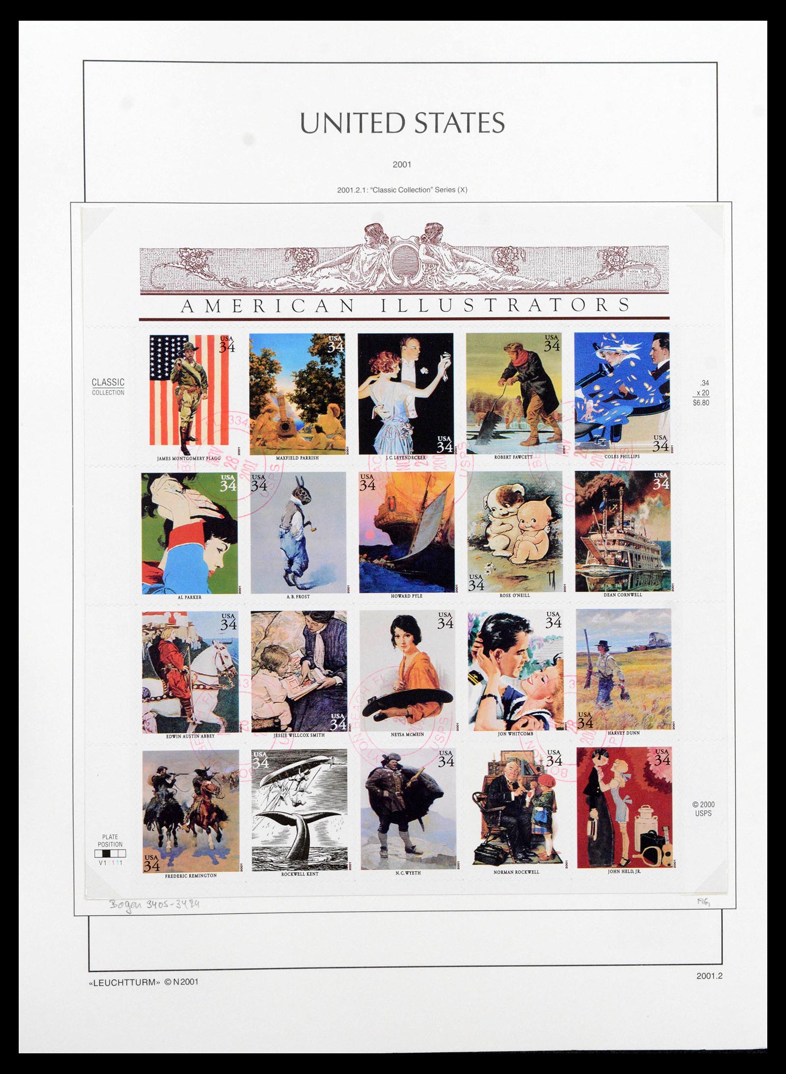 39444 0335 - Postzegelverzameling 39444 USA 1861-2008.