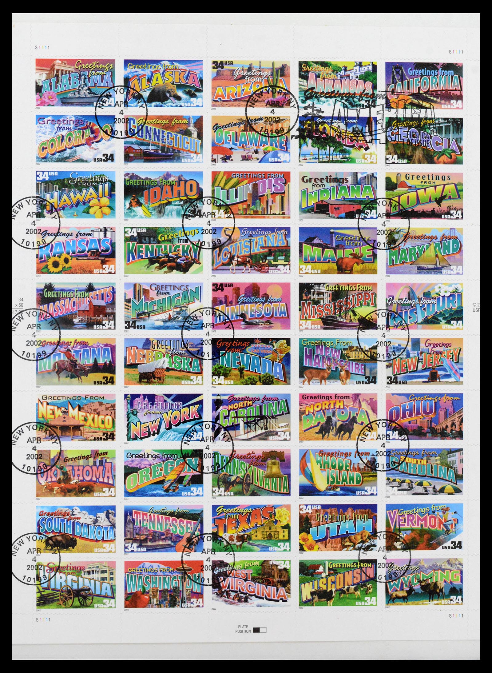 39444 0344 - Postzegelverzameling 39444 USA 1861-2008.