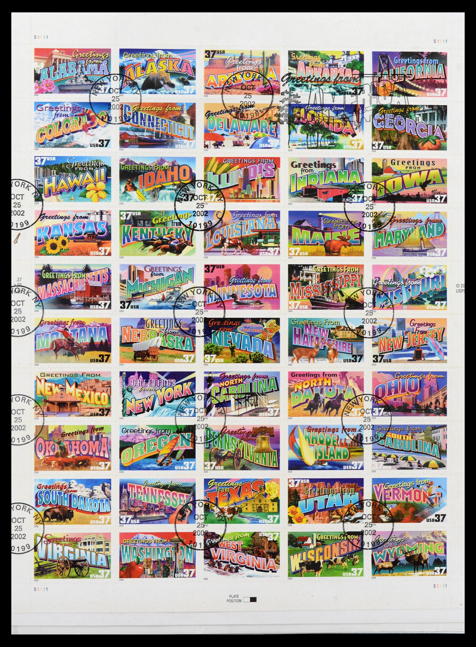 39444 0345 - Postzegelverzameling 39444 USA 1861-2008.