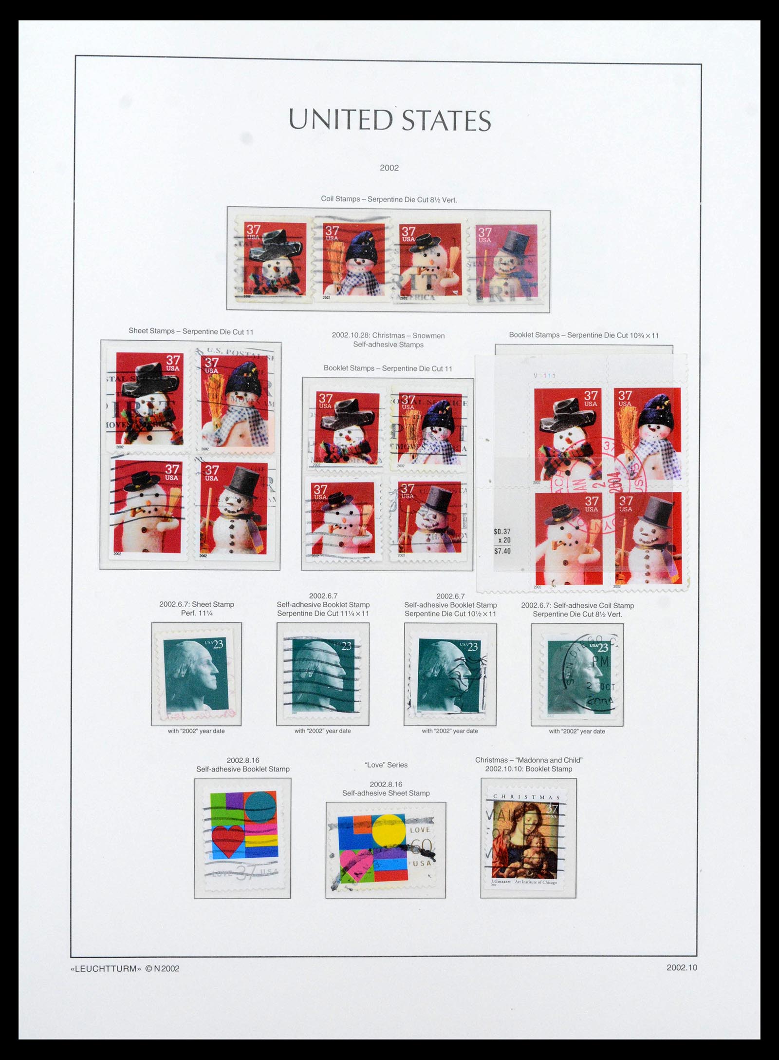 39444 0353 - Postzegelverzameling 39444 USA 1861-2008.