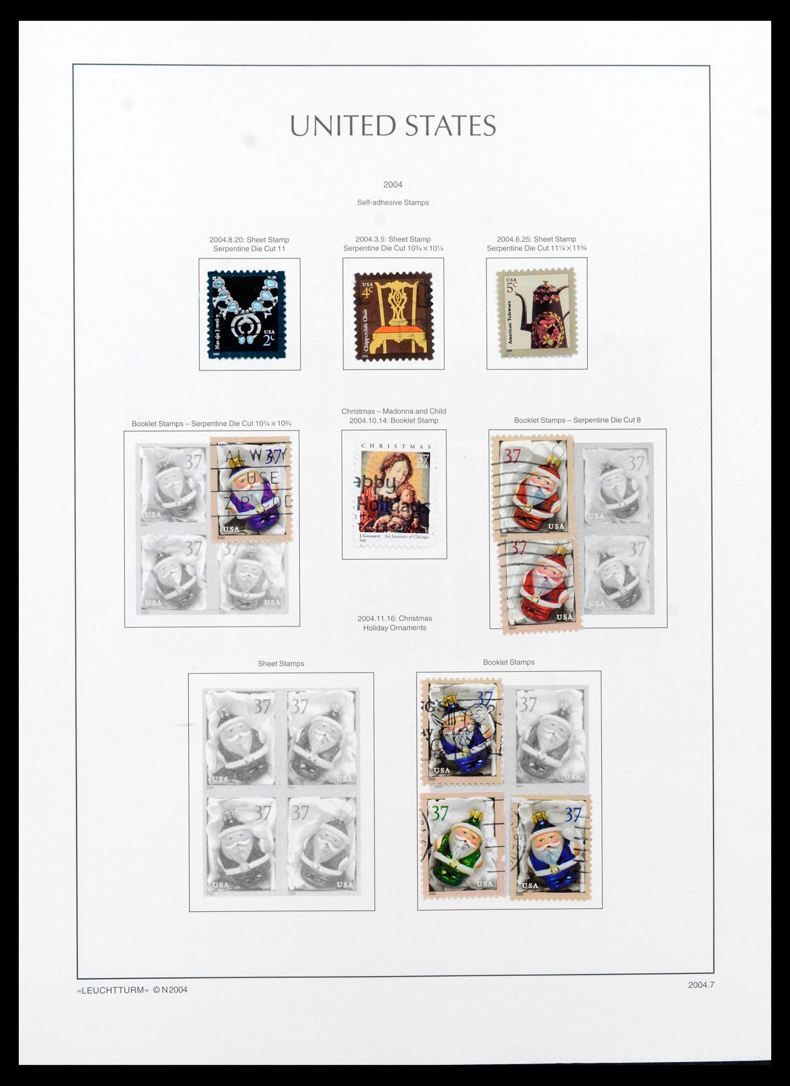 39444 0373 - Postzegelverzameling 39444 USA 1861-2008.