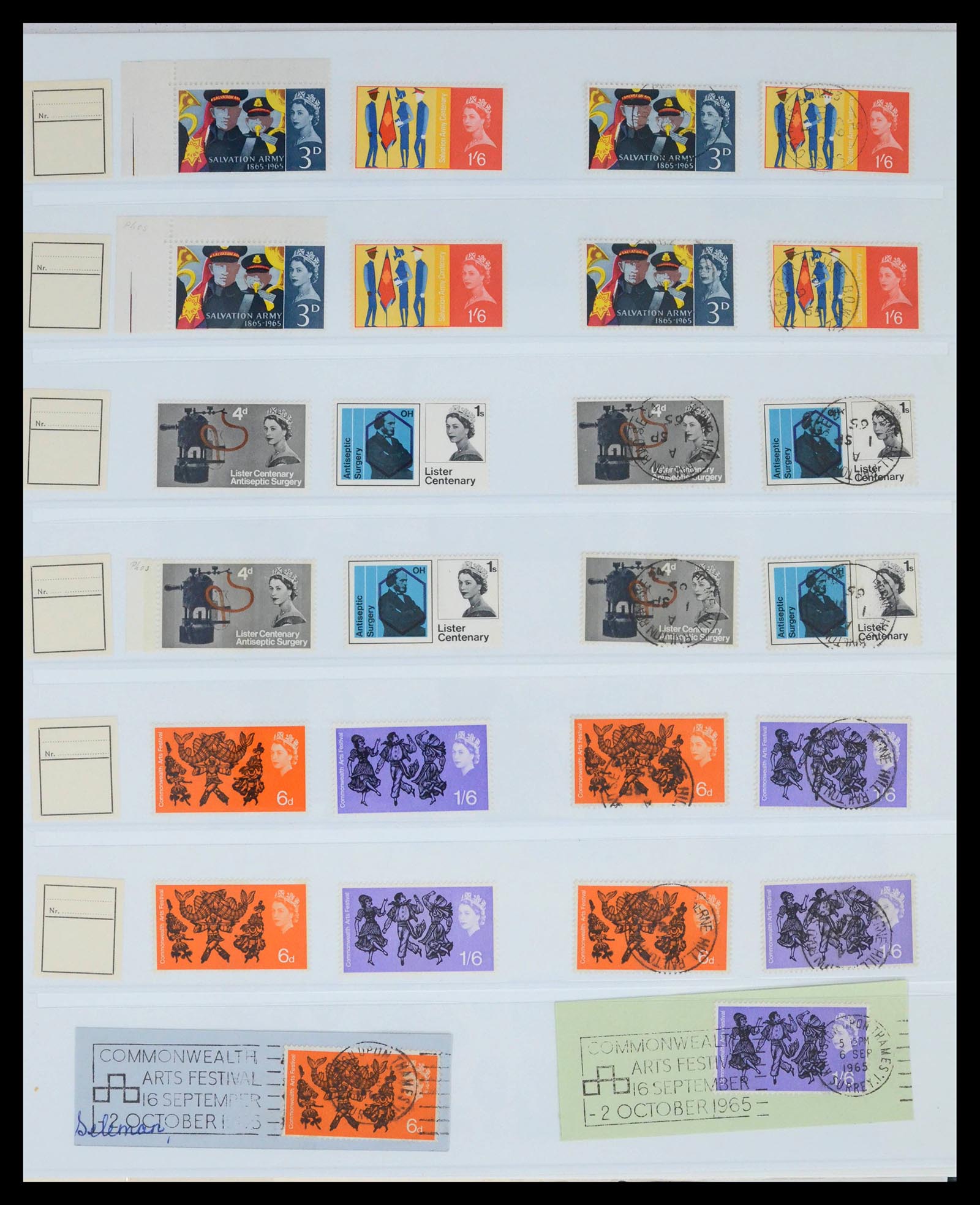 39462 0021 - Postzegelverzameling 39462 Engeland 1952-1981.