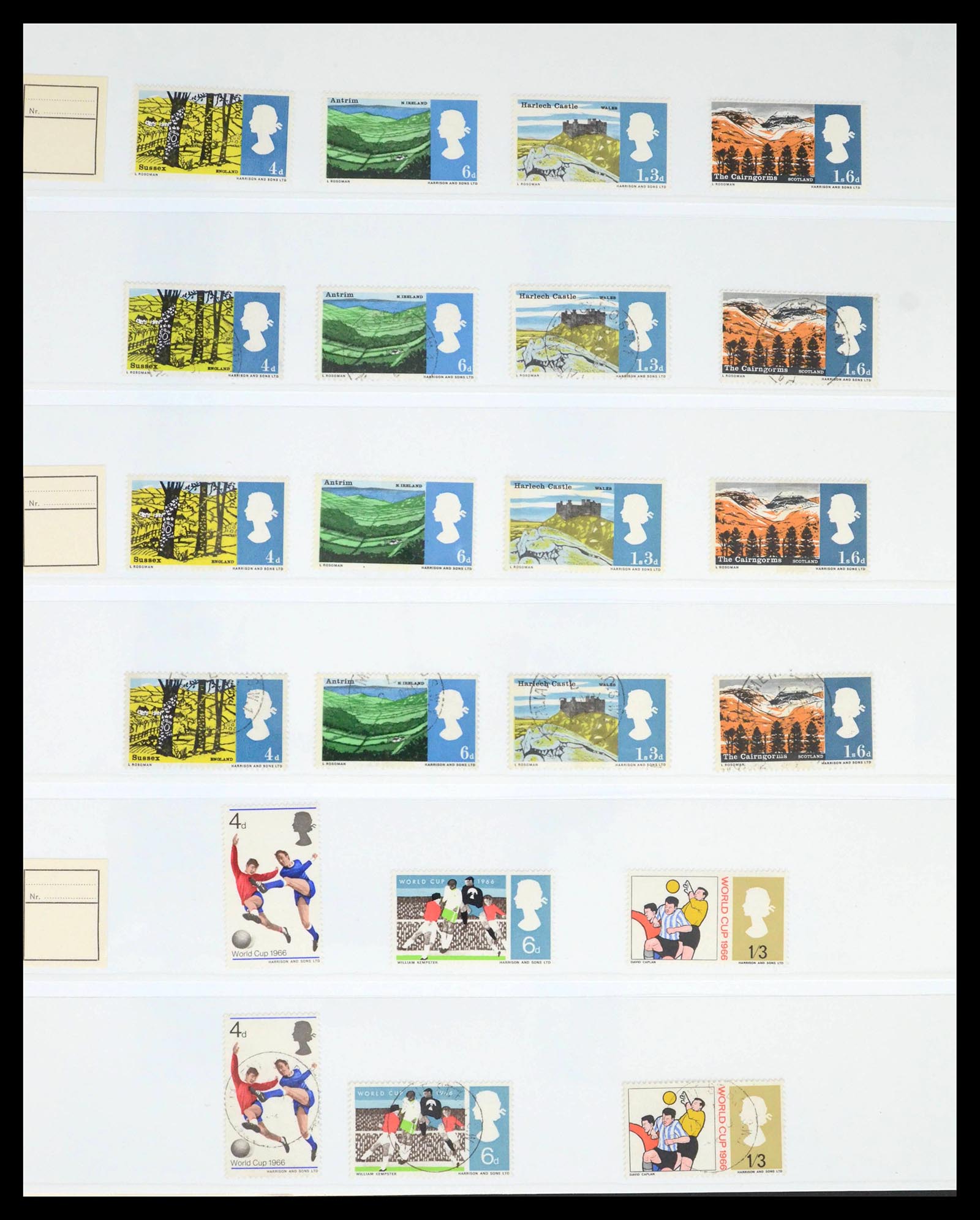 39462 0028 - Postzegelverzameling 39462 Engeland 1952-1981.