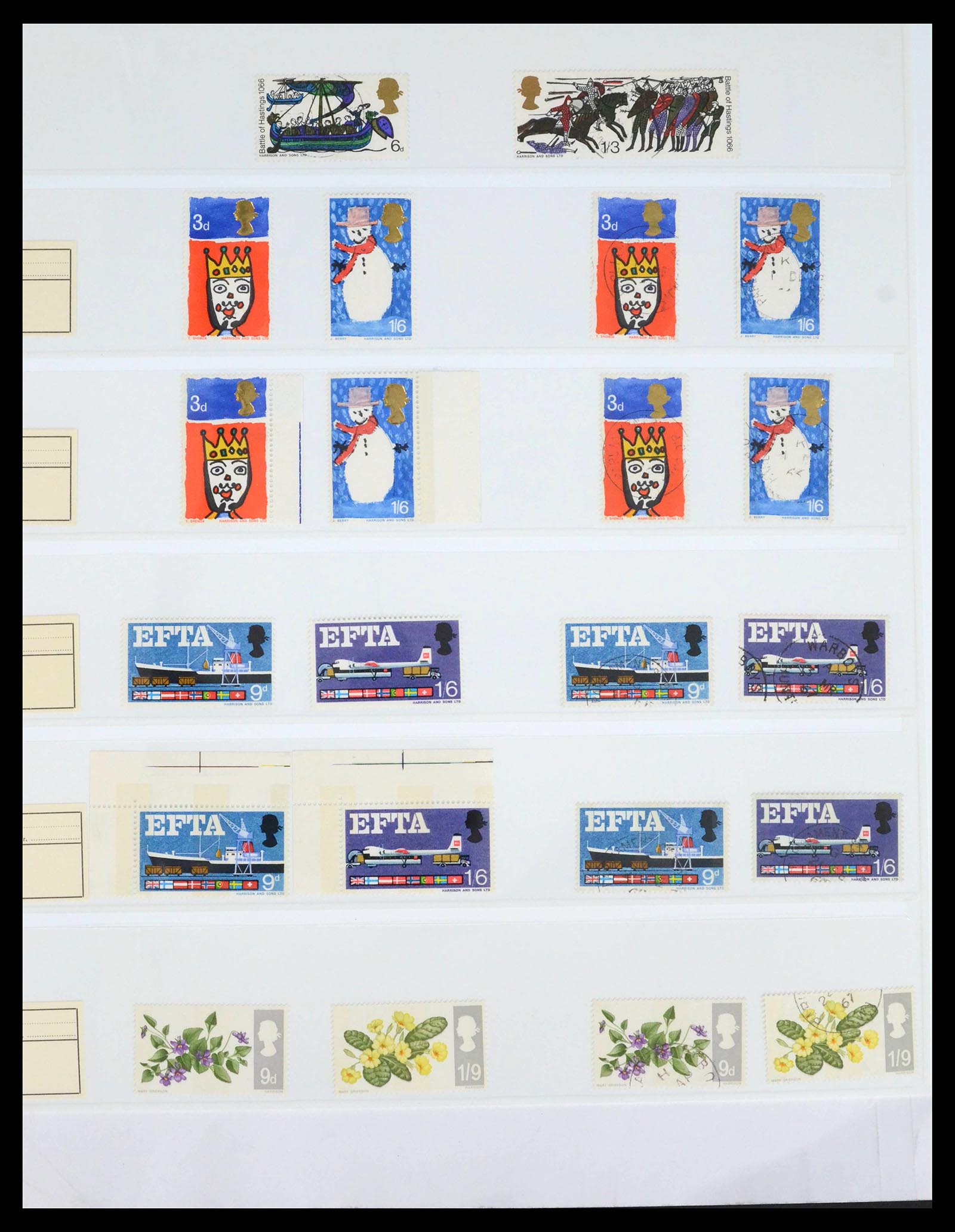 39462 0033 - Postzegelverzameling 39462 Engeland 1952-1981.