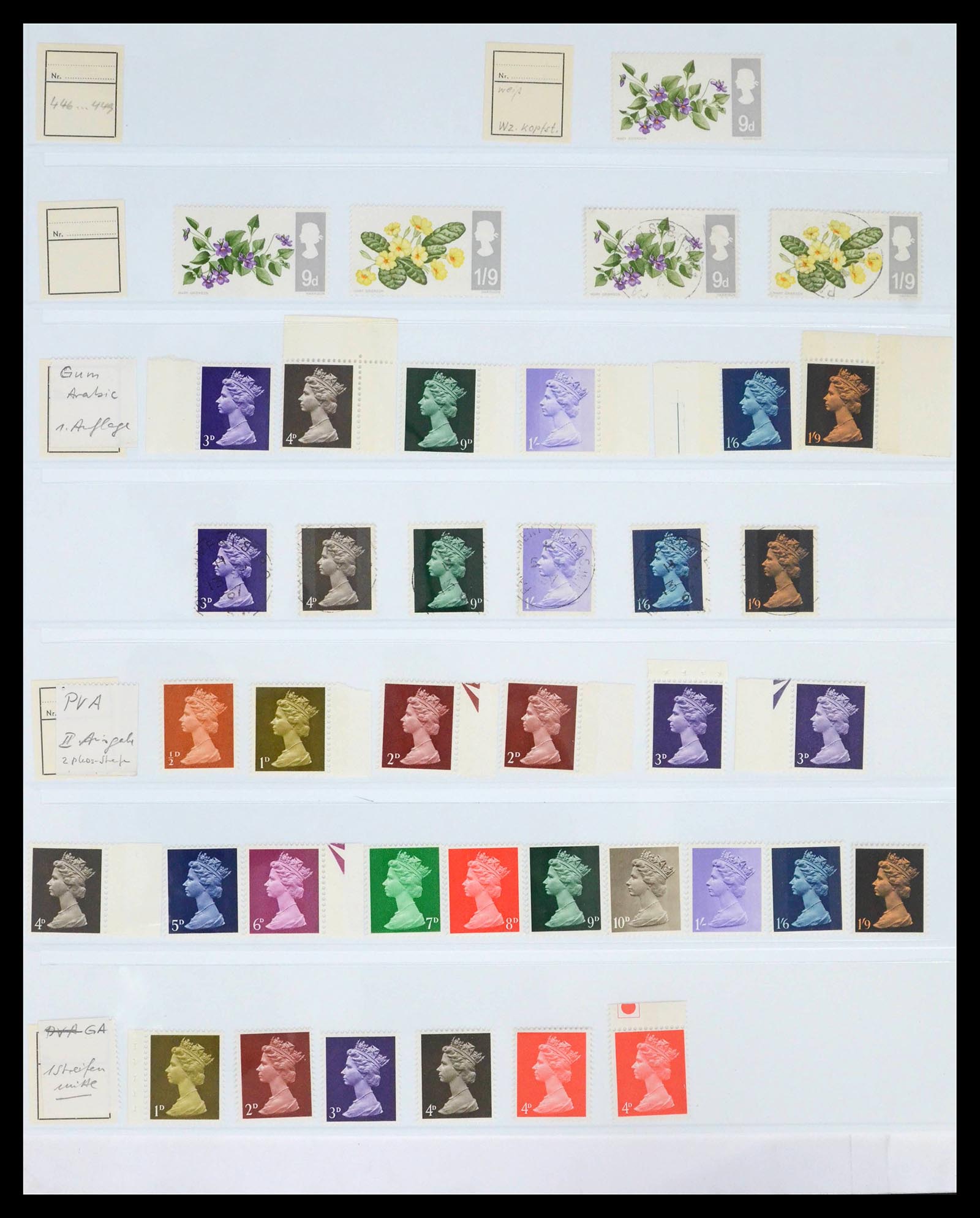 39462 0034 - Postzegelverzameling 39462 Engeland 1952-1981.
