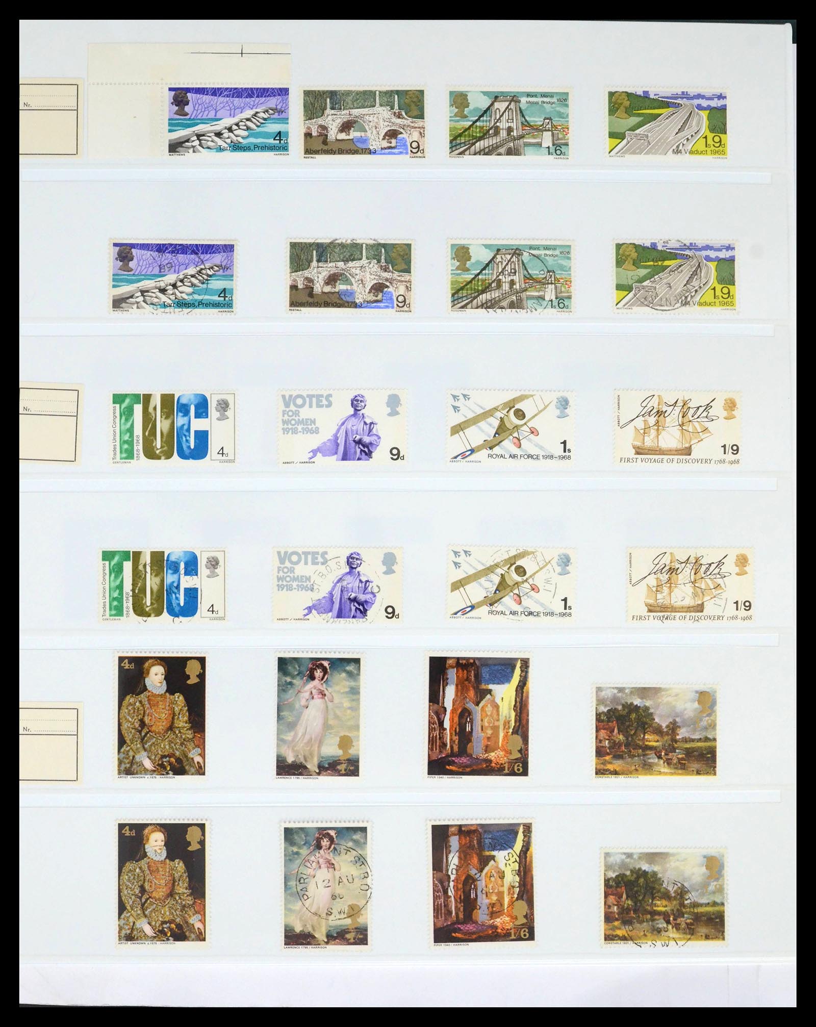 39462 0039 - Postzegelverzameling 39462 Engeland 1952-1981.
