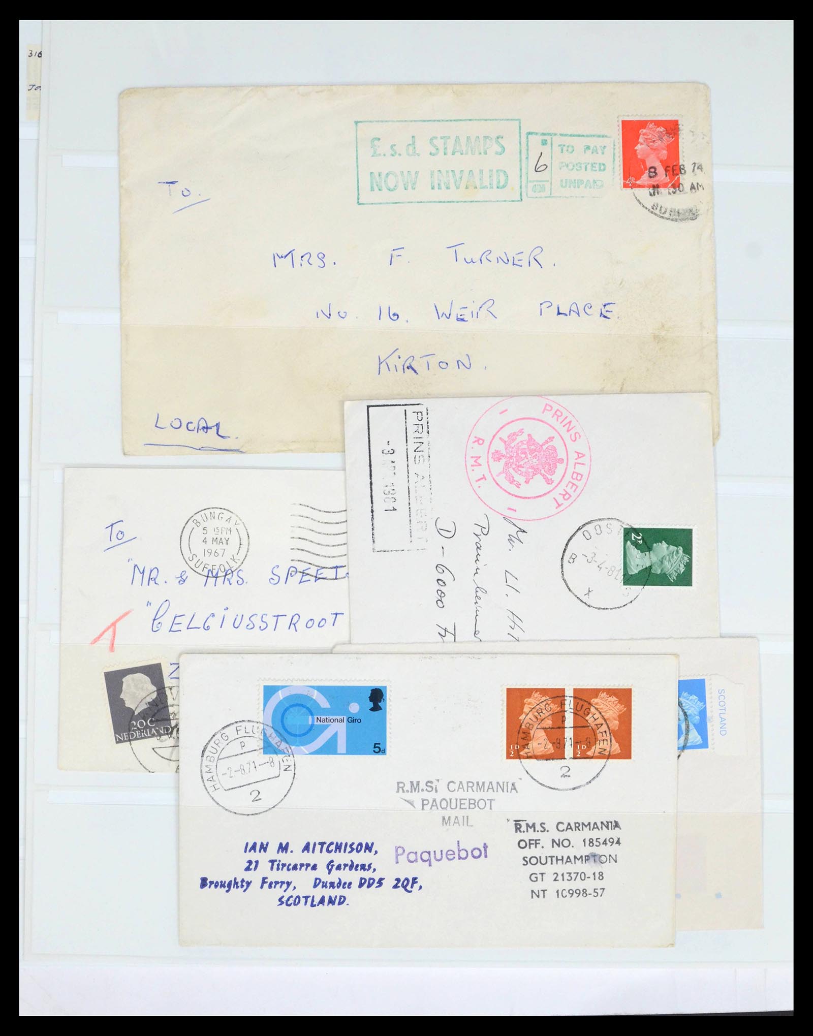 39462 0048 - Postzegelverzameling 39462 Engeland 1952-1981.