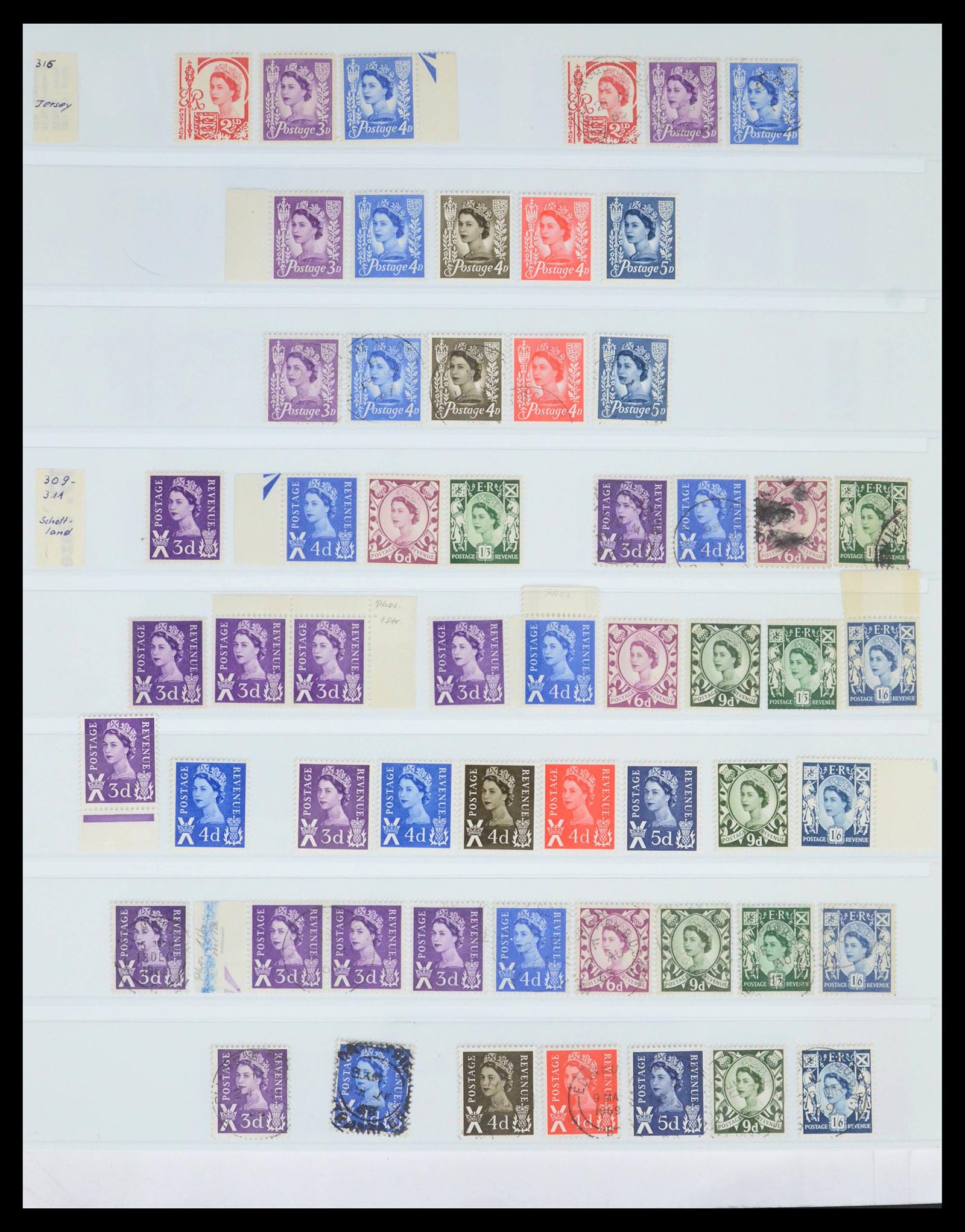 39462 0049 - Postzegelverzameling 39462 Engeland 1952-1981.