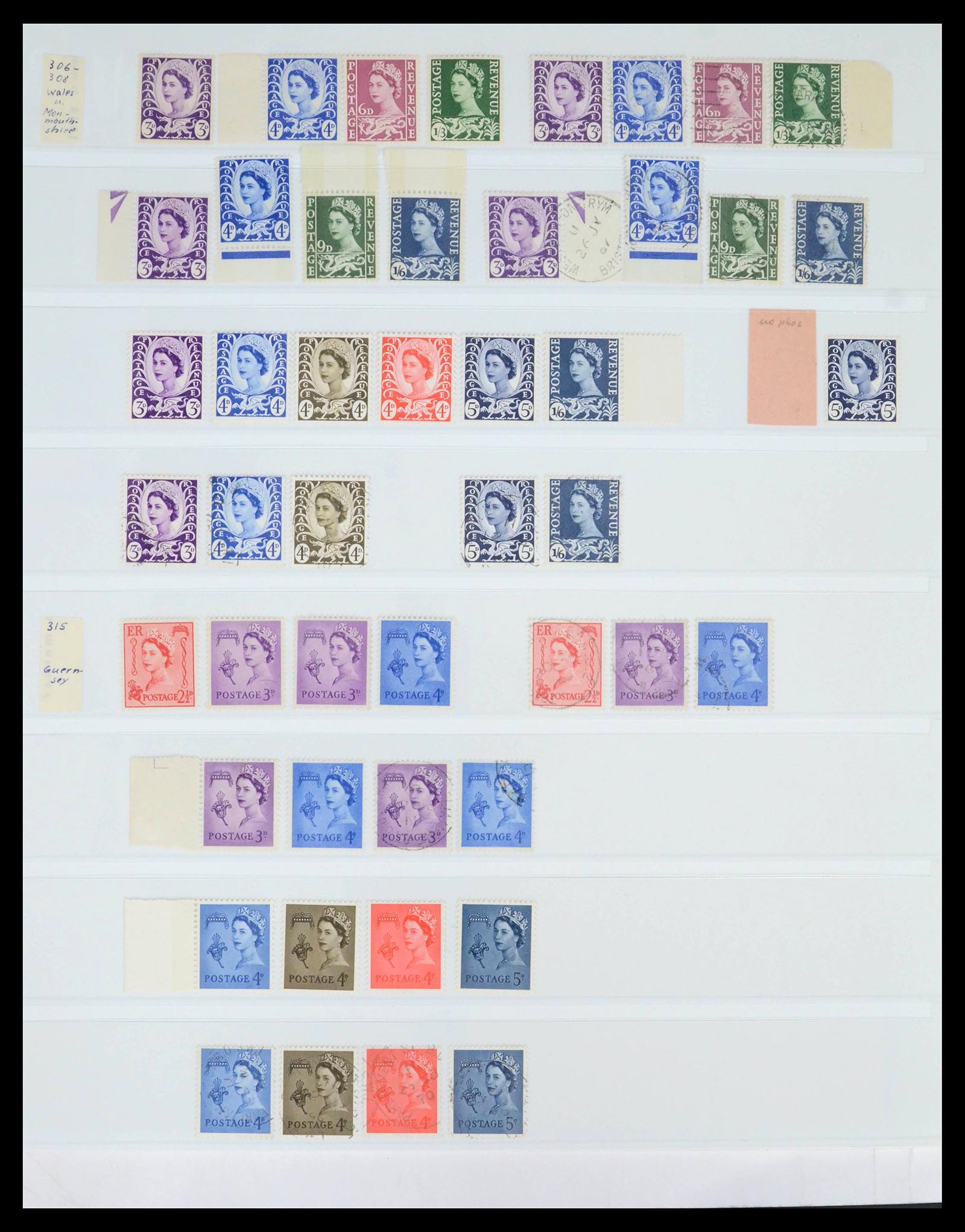 39462 0051 - Postzegelverzameling 39462 Engeland 1952-1981.