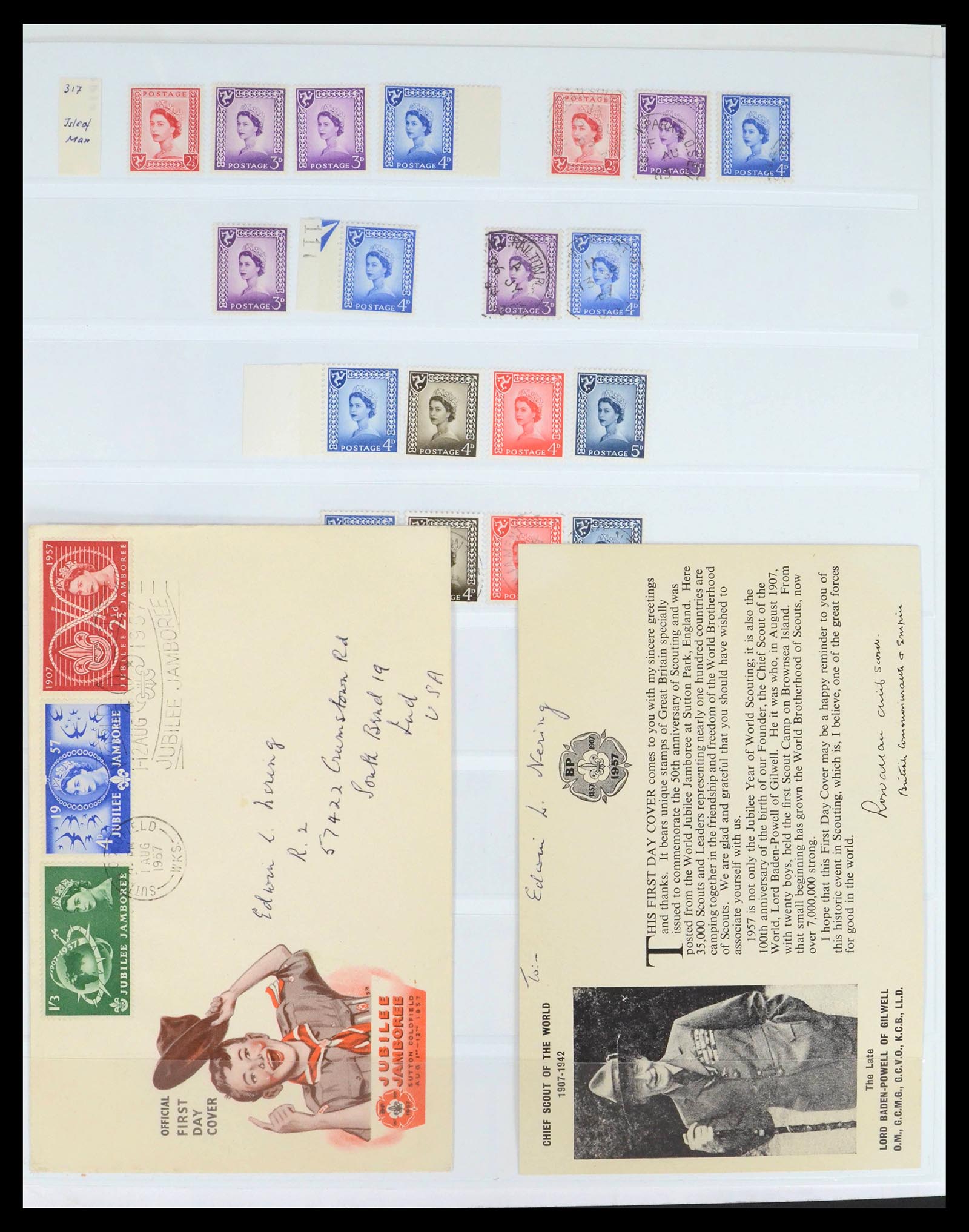 39462 0052 - Postzegelverzameling 39462 Engeland 1952-1981.