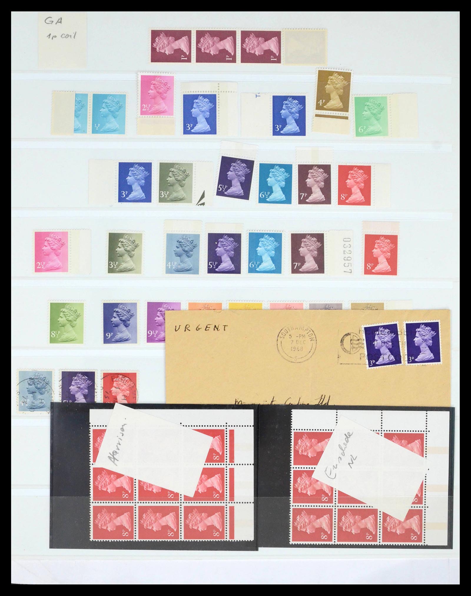 39462 0054 - Postzegelverzameling 39462 Engeland 1952-1981.