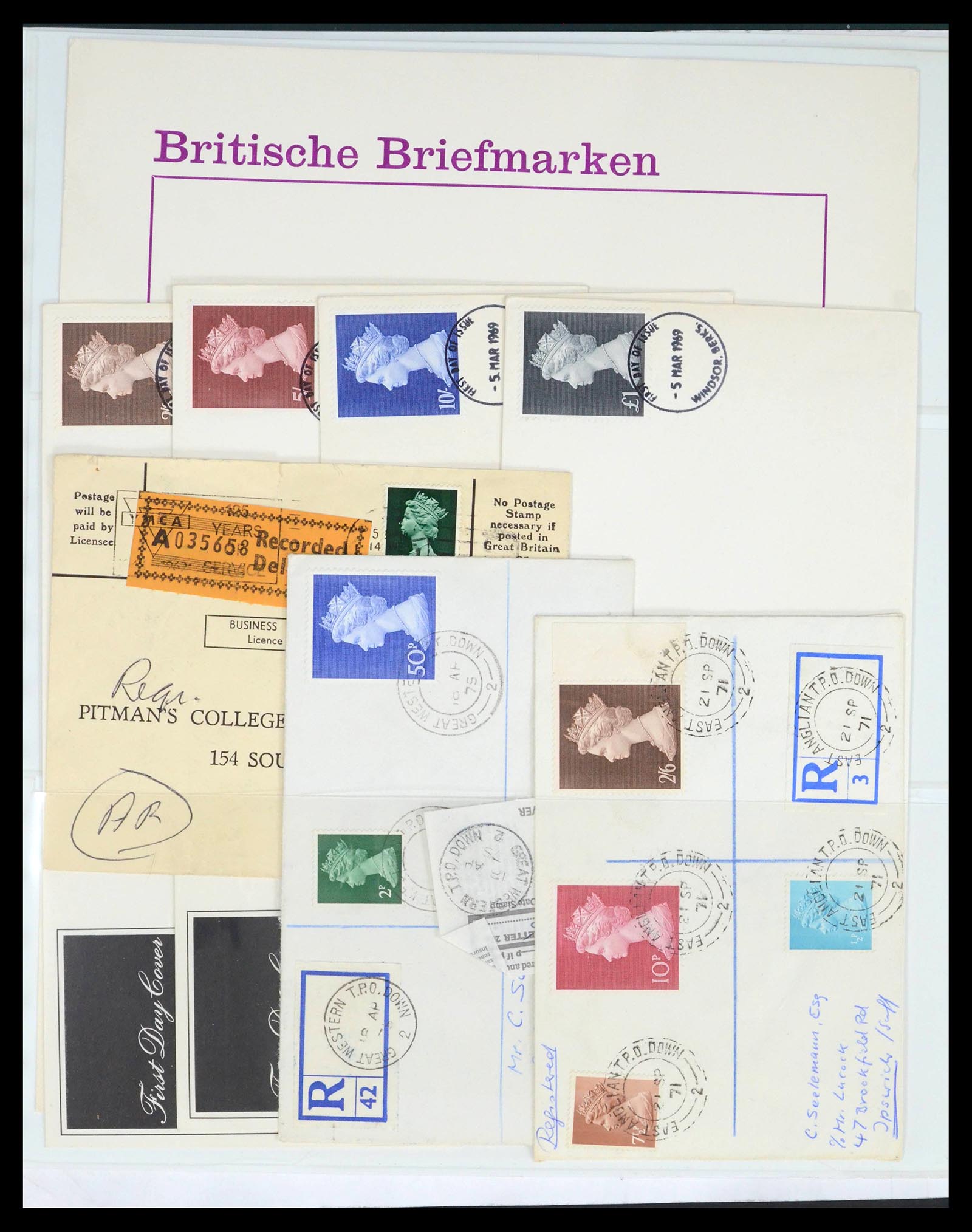 39462 0055 - Postzegelverzameling 39462 Engeland 1952-1981.