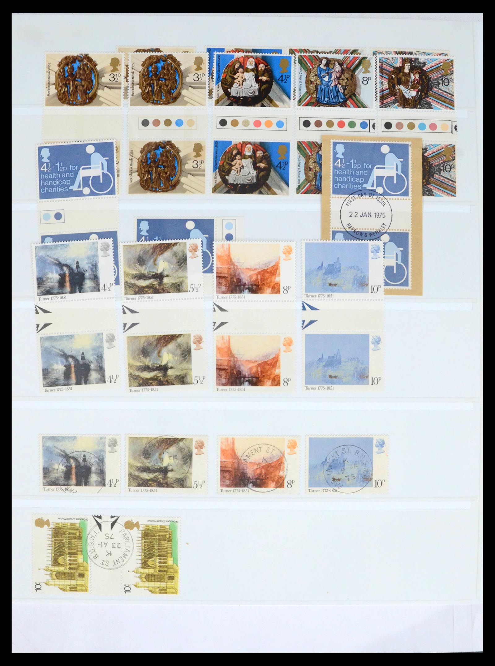 39462 0072 - Postzegelverzameling 39462 Engeland 1952-1981.