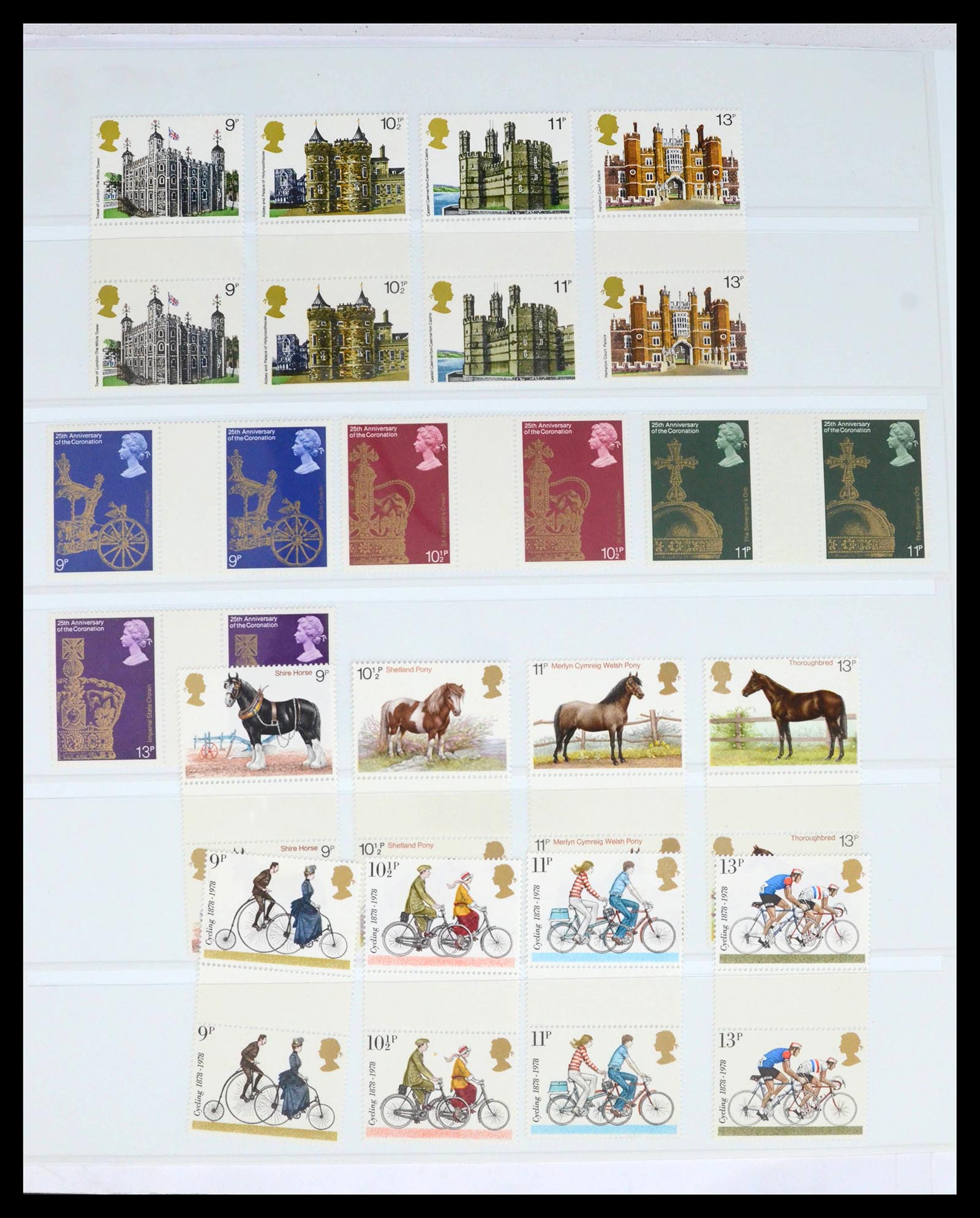 39462 0078 - Postzegelverzameling 39462 Engeland 1952-1981.