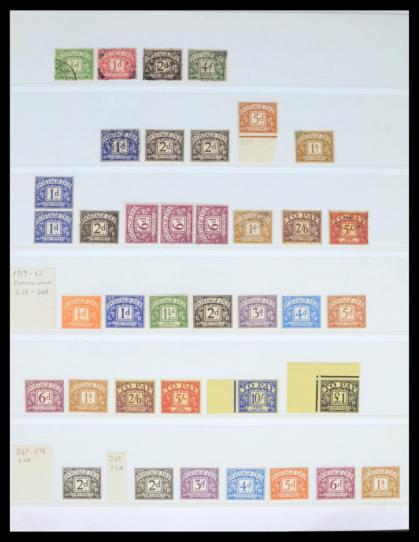 39462 0086 - Postzegelverzameling 39462 Engeland 1952-1981.