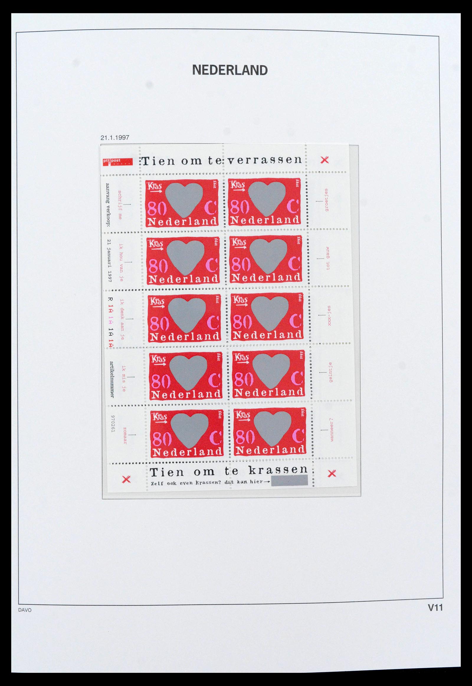 39468 0011 - Postzegelverzameling 39468 Nederland velletjes 1993-2023!!