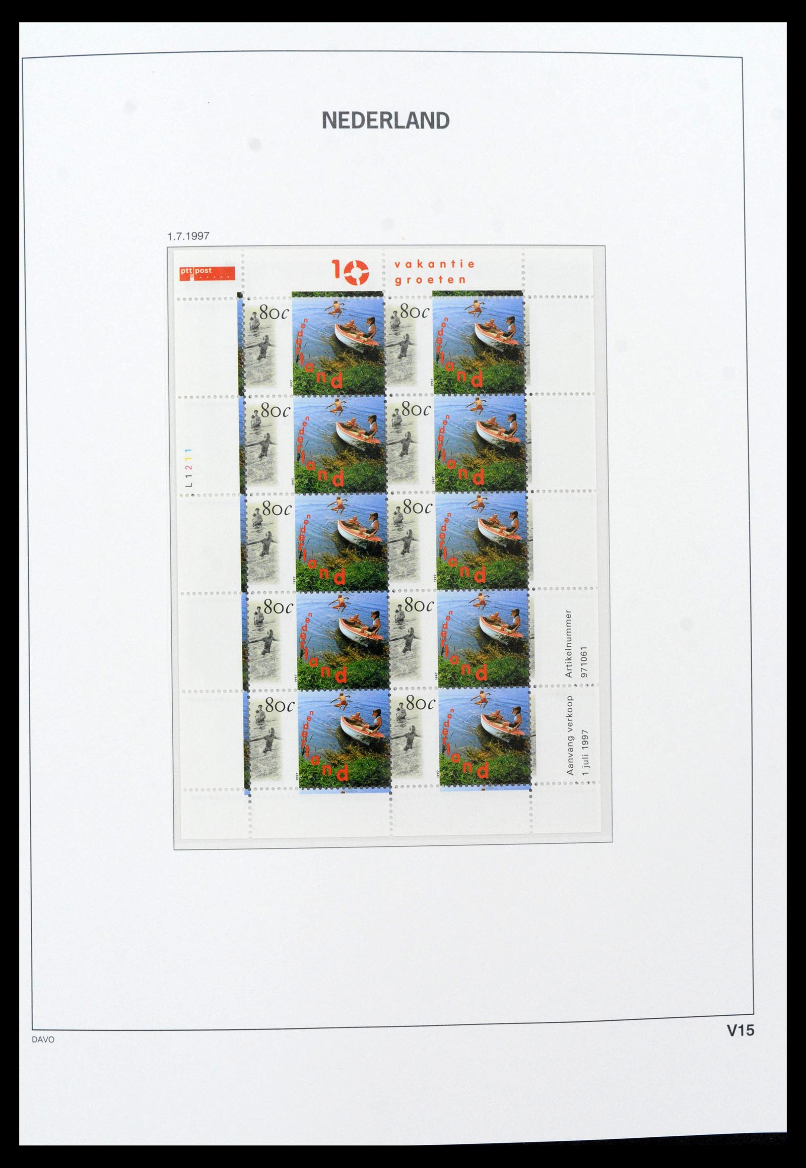 39468 0016 - Postzegelverzameling 39468 Nederland velletjes 1993-2023!!
