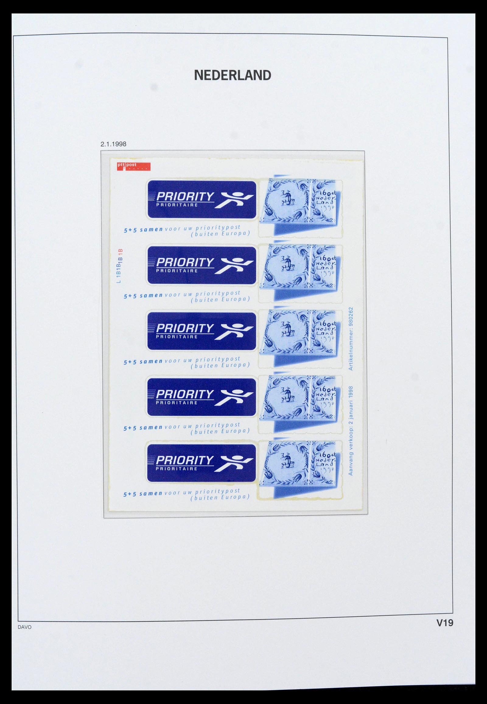39468 0020 - Postzegelverzameling 39468 Nederland velletjes 1993-2023!!