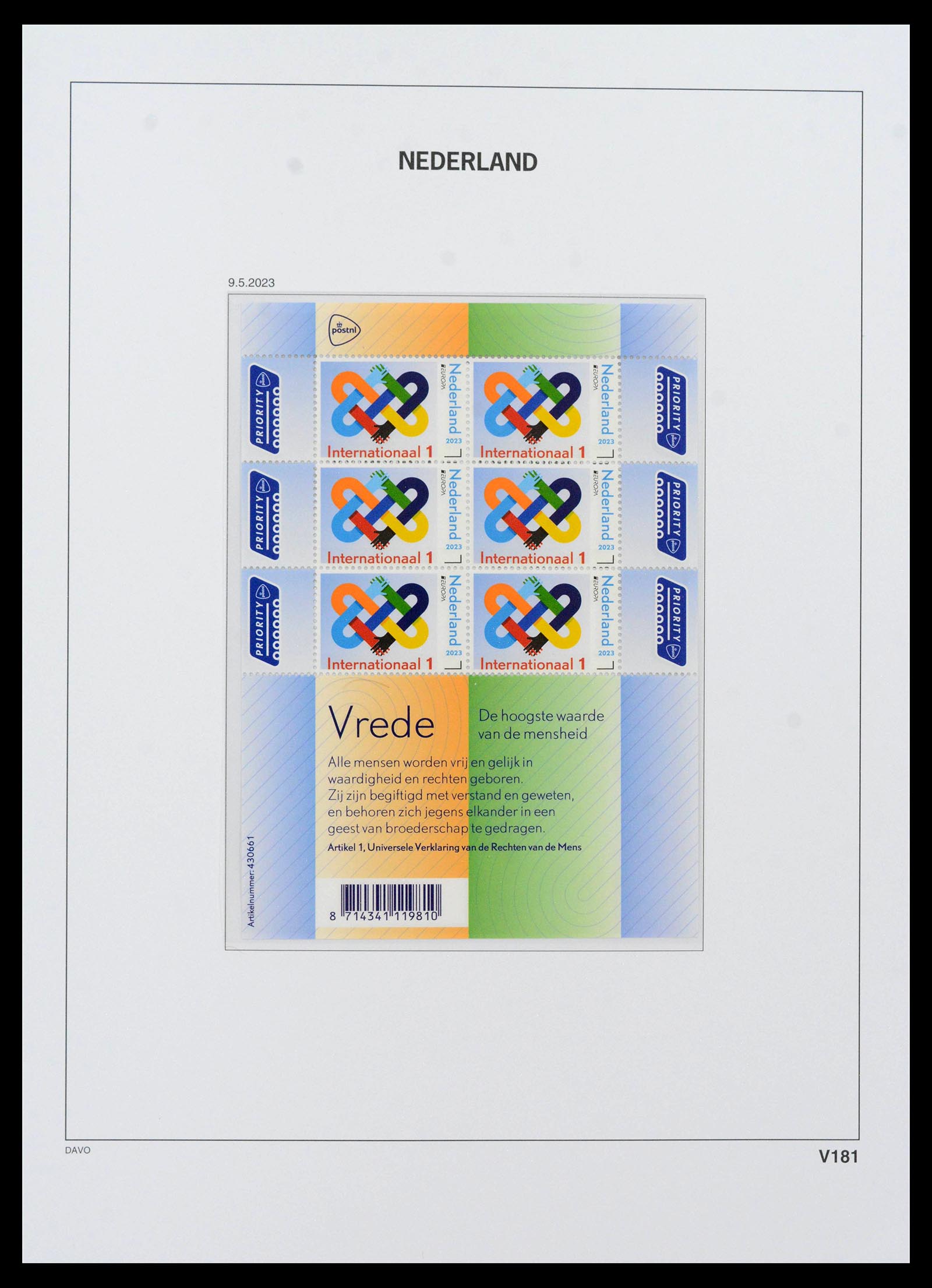 39468 0195 - Postzegelverzameling 39468 Nederland velletjes 1993-2023!!