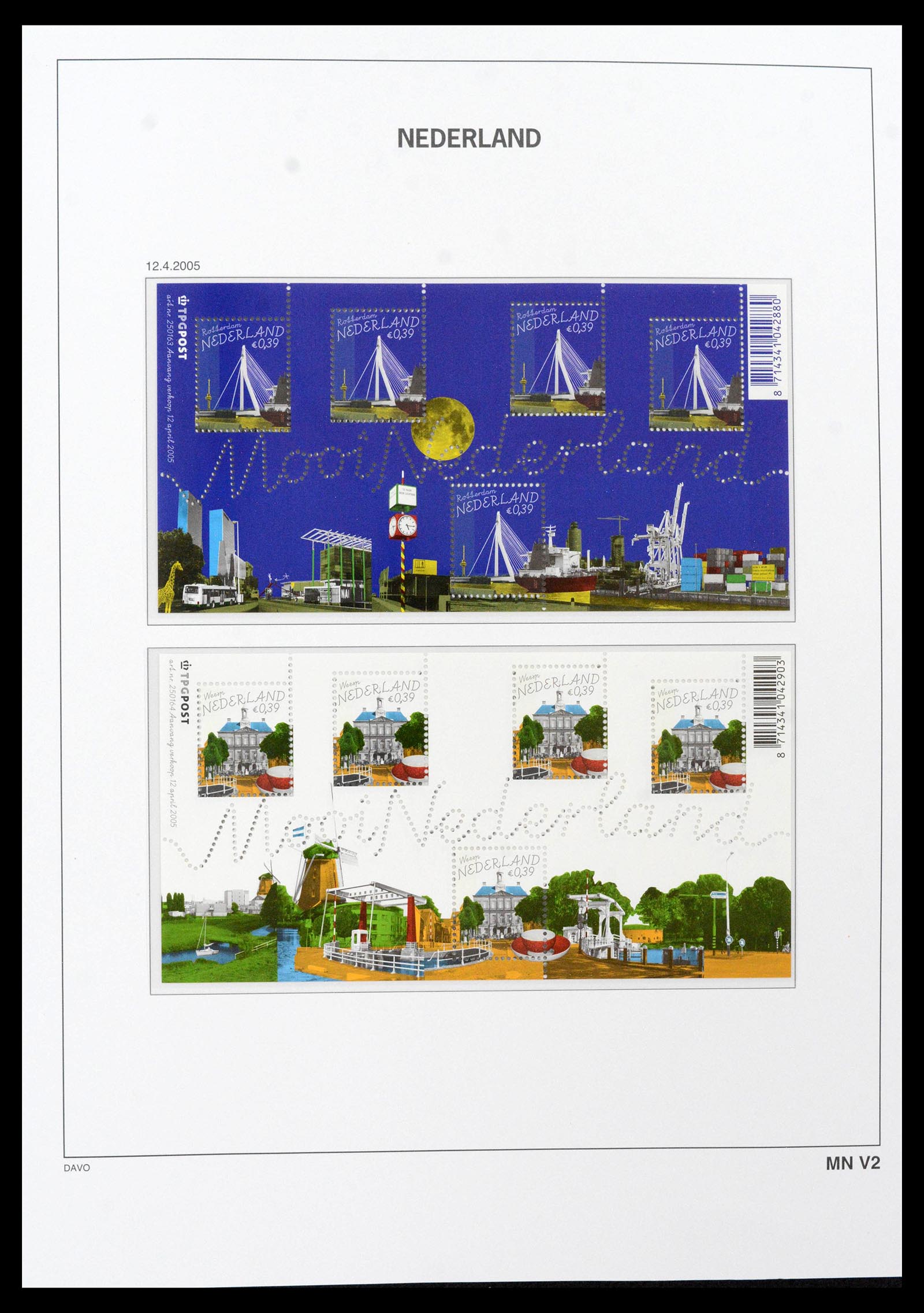 39468 0200 - Postzegelverzameling 39468 Nederland velletjes 1993-2023!!