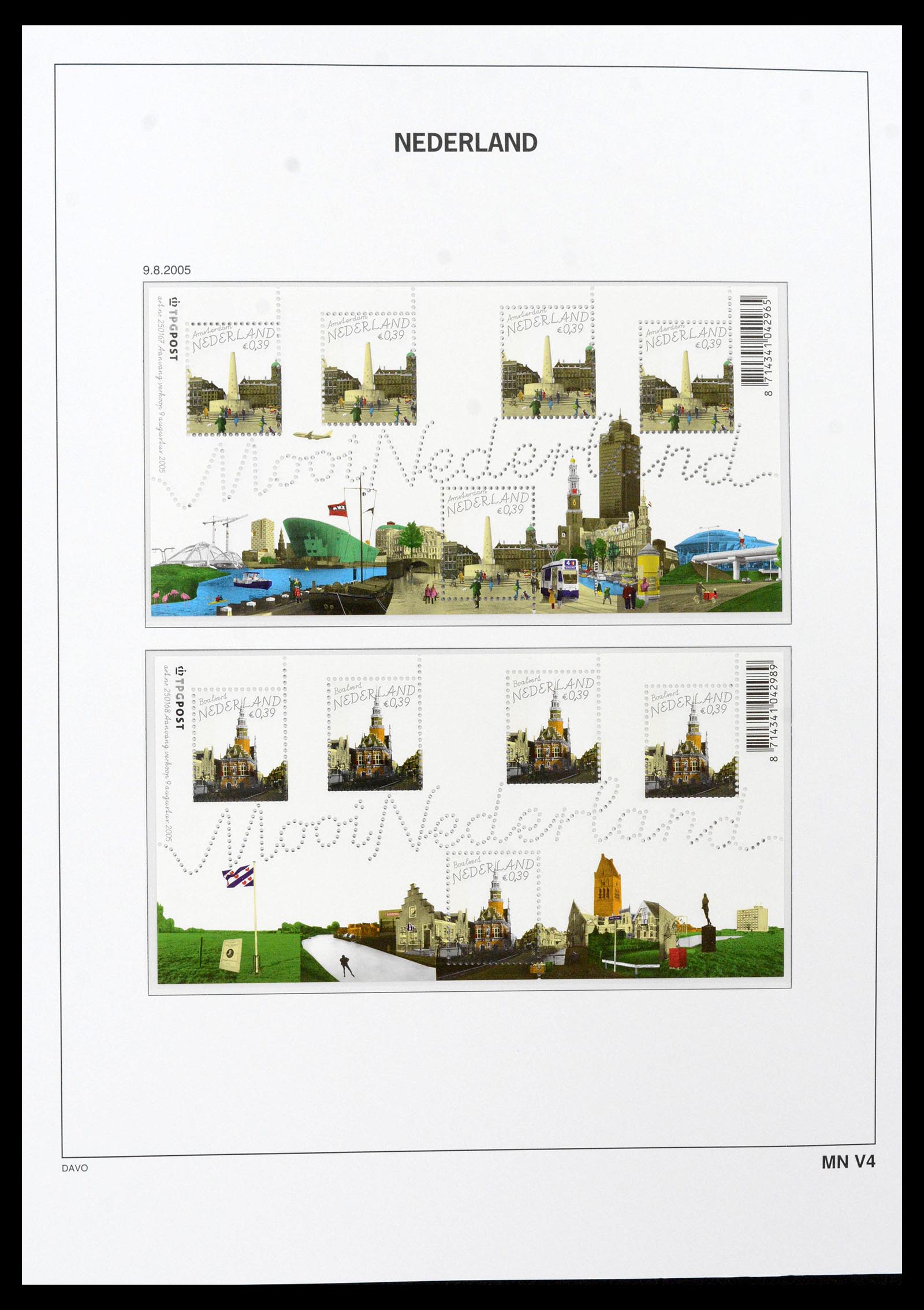 39468 0202 - Postzegelverzameling 39468 Nederland velletjes 1993-2023!!