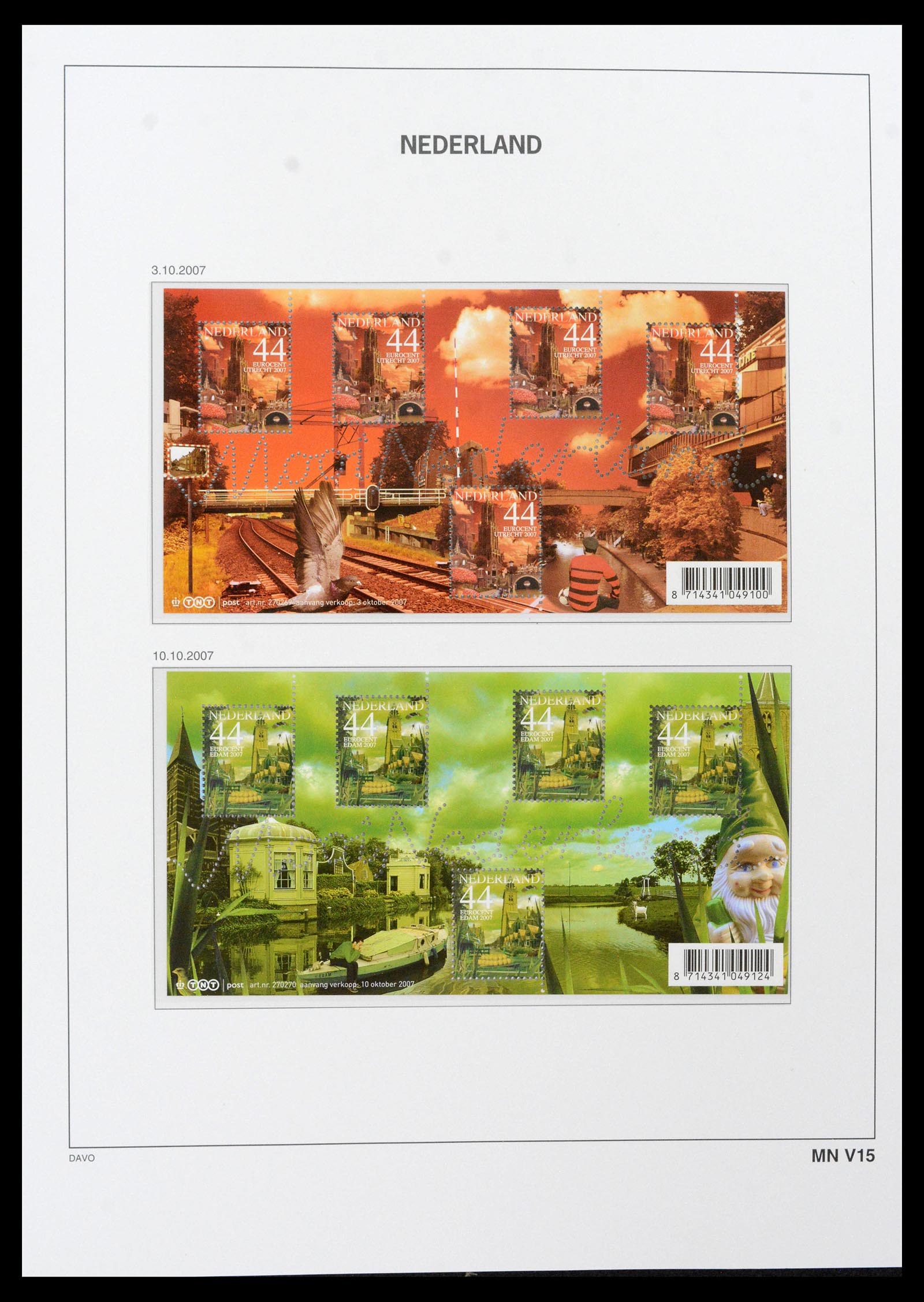 39468 0213 - Postzegelverzameling 39468 Nederland velletjes 1993-2023!!