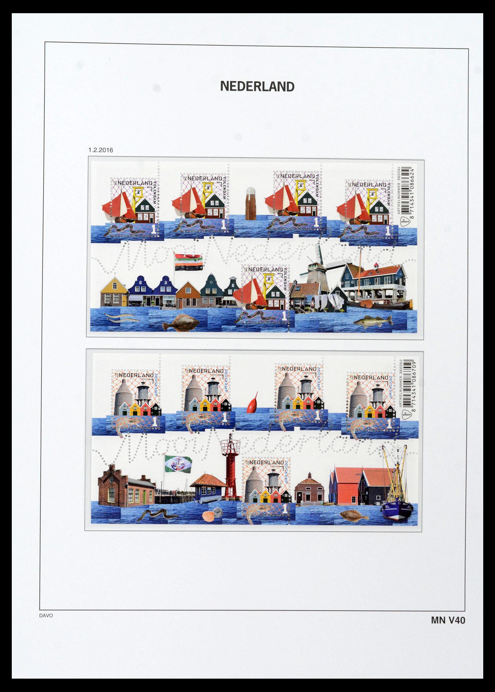 39468 0238 - Postzegelverzameling 39468 Nederland velletjes 1993-2023!!
