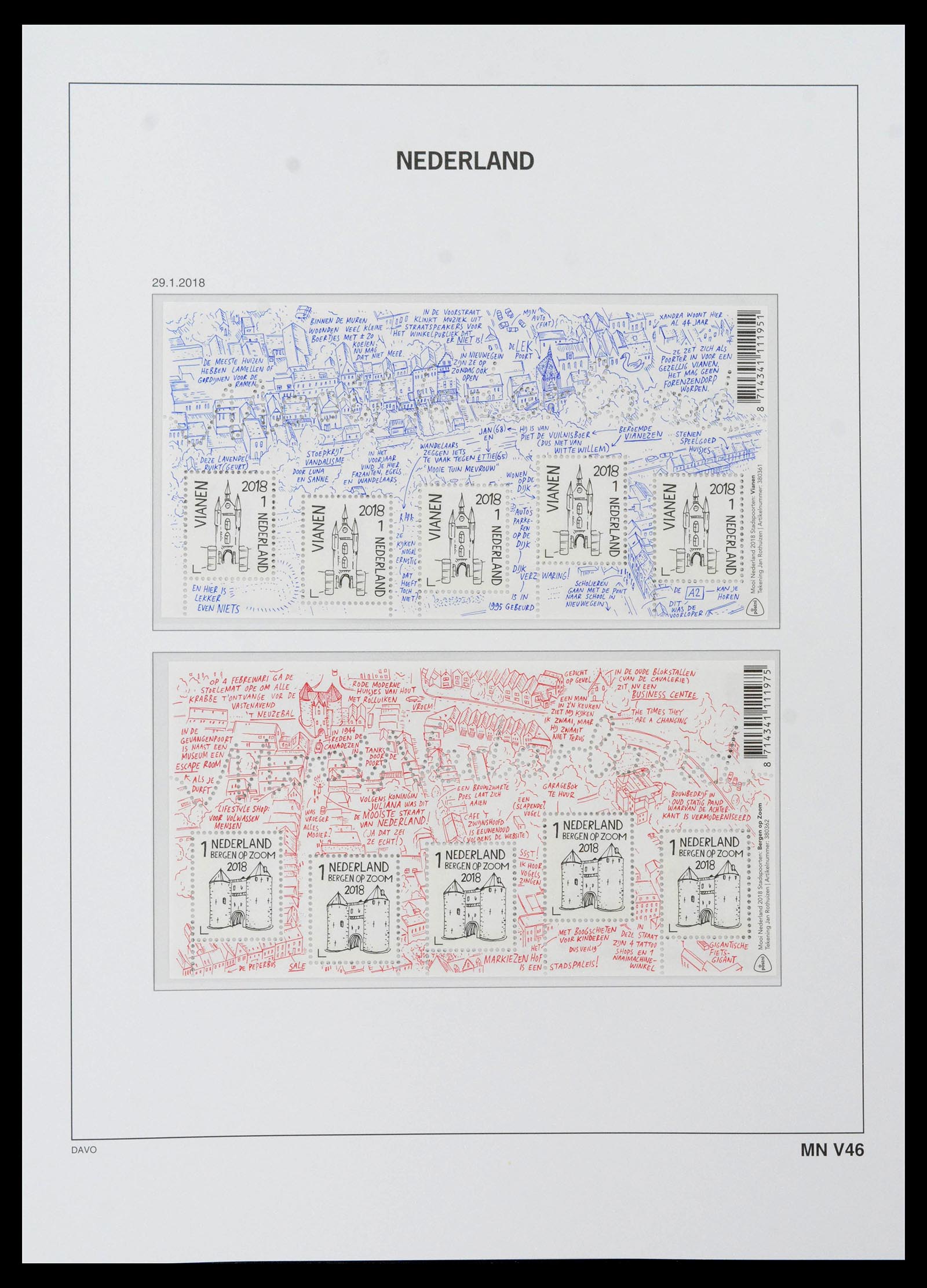 39468 0244 - Postzegelverzameling 39468 Nederland velletjes 1993-2023!!