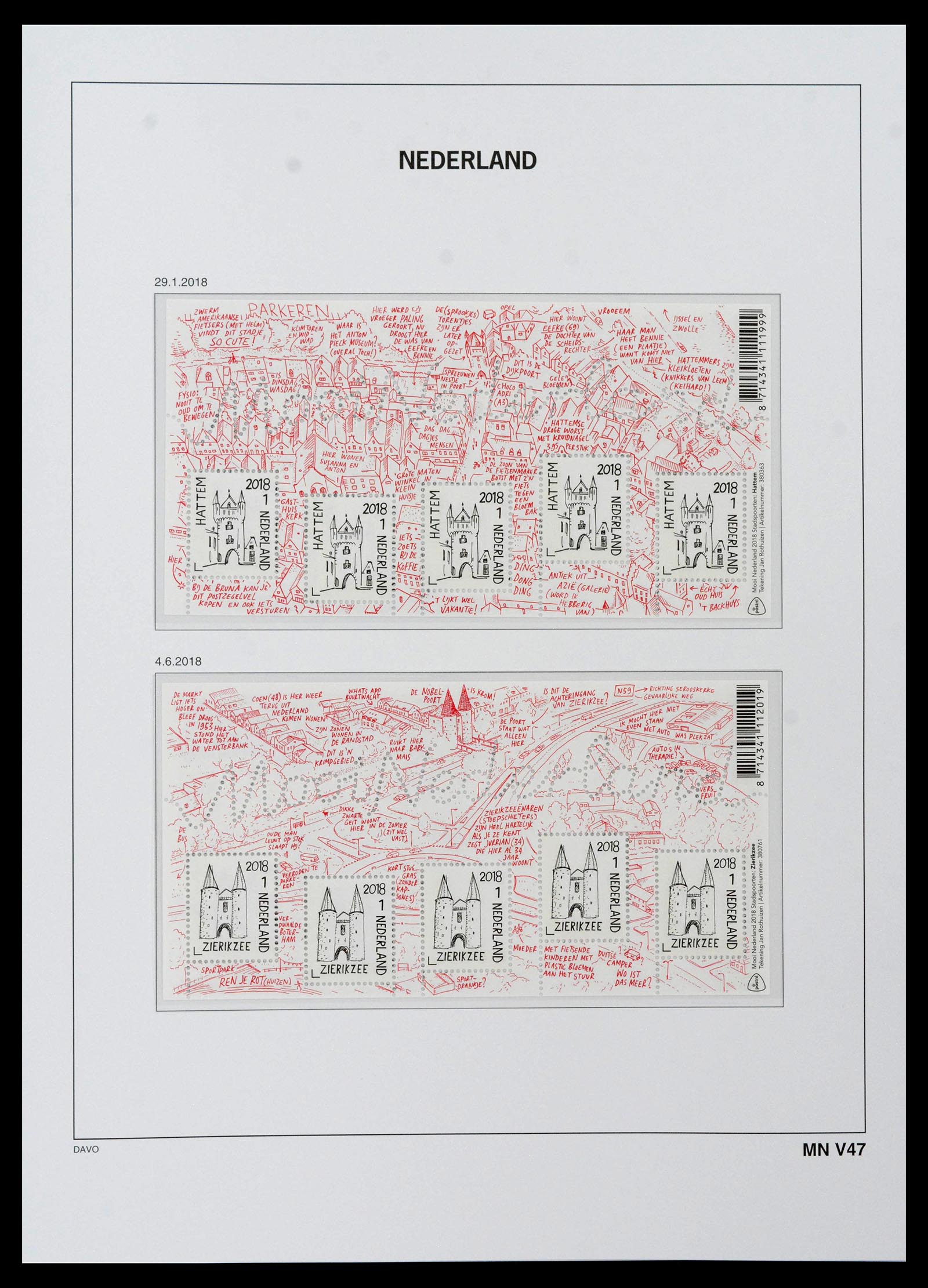 39468 0245 - Postzegelverzameling 39468 Nederland velletjes 1993-2023!!