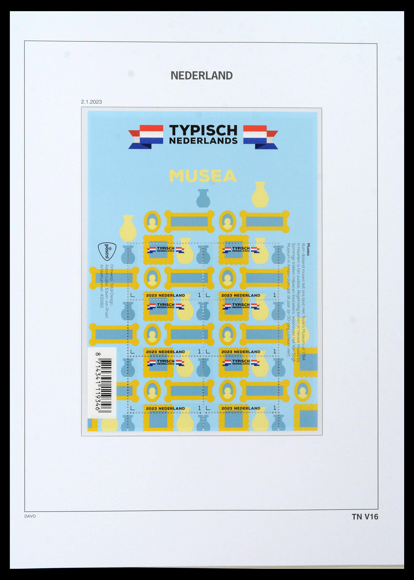 39468 0265 - Postzegelverzameling 39468 Nederland velletjes 1993-2023!!