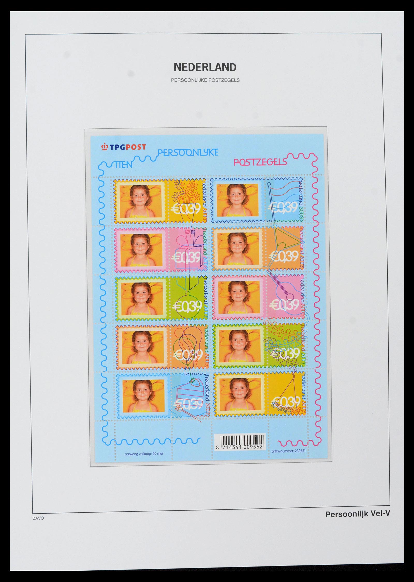 39468 0288 - Postzegelverzameling 39468 Nederland velletjes 1993-2023!!