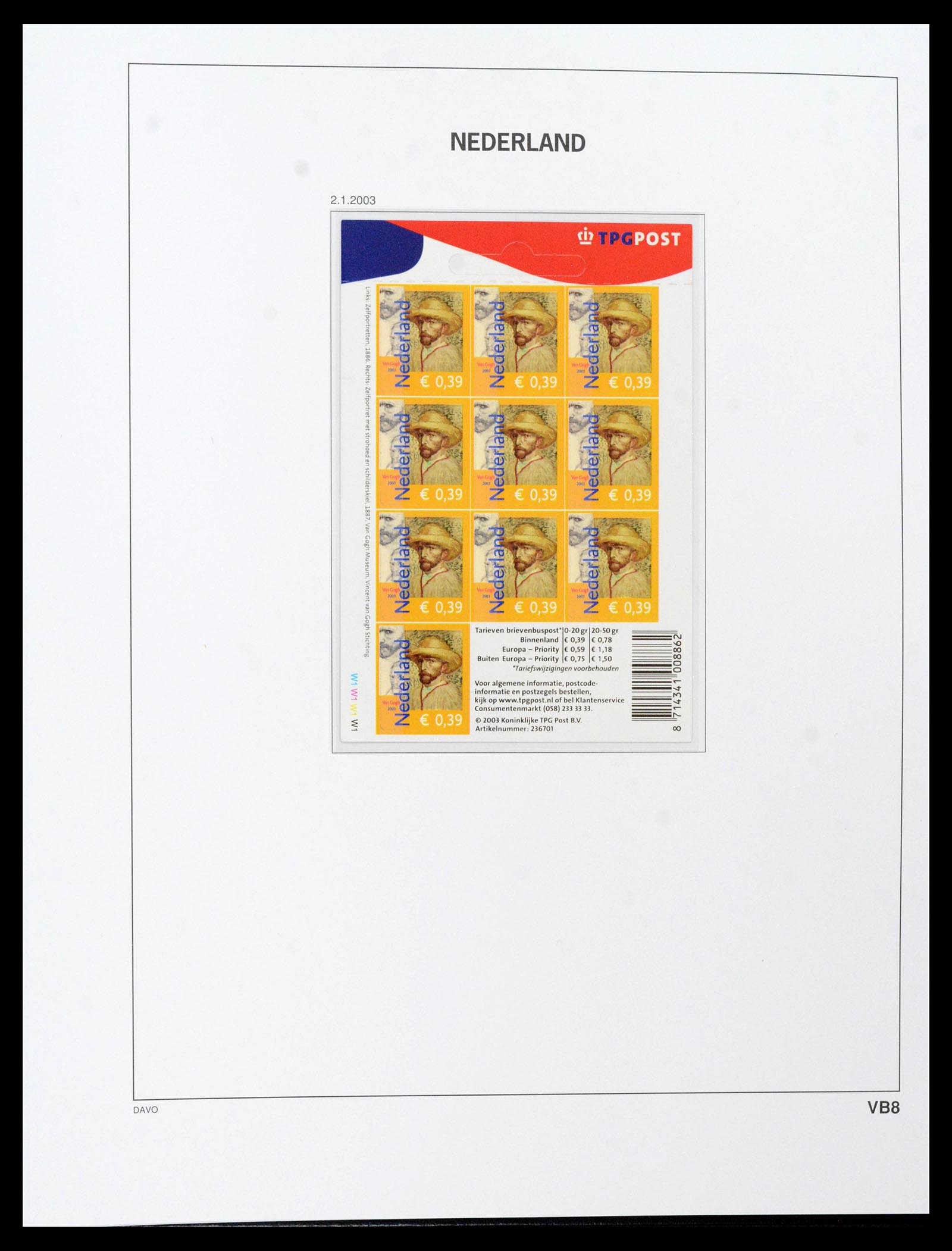 39468 0326 - Postzegelverzameling 39468 Nederland velletjes 1993-2023!!